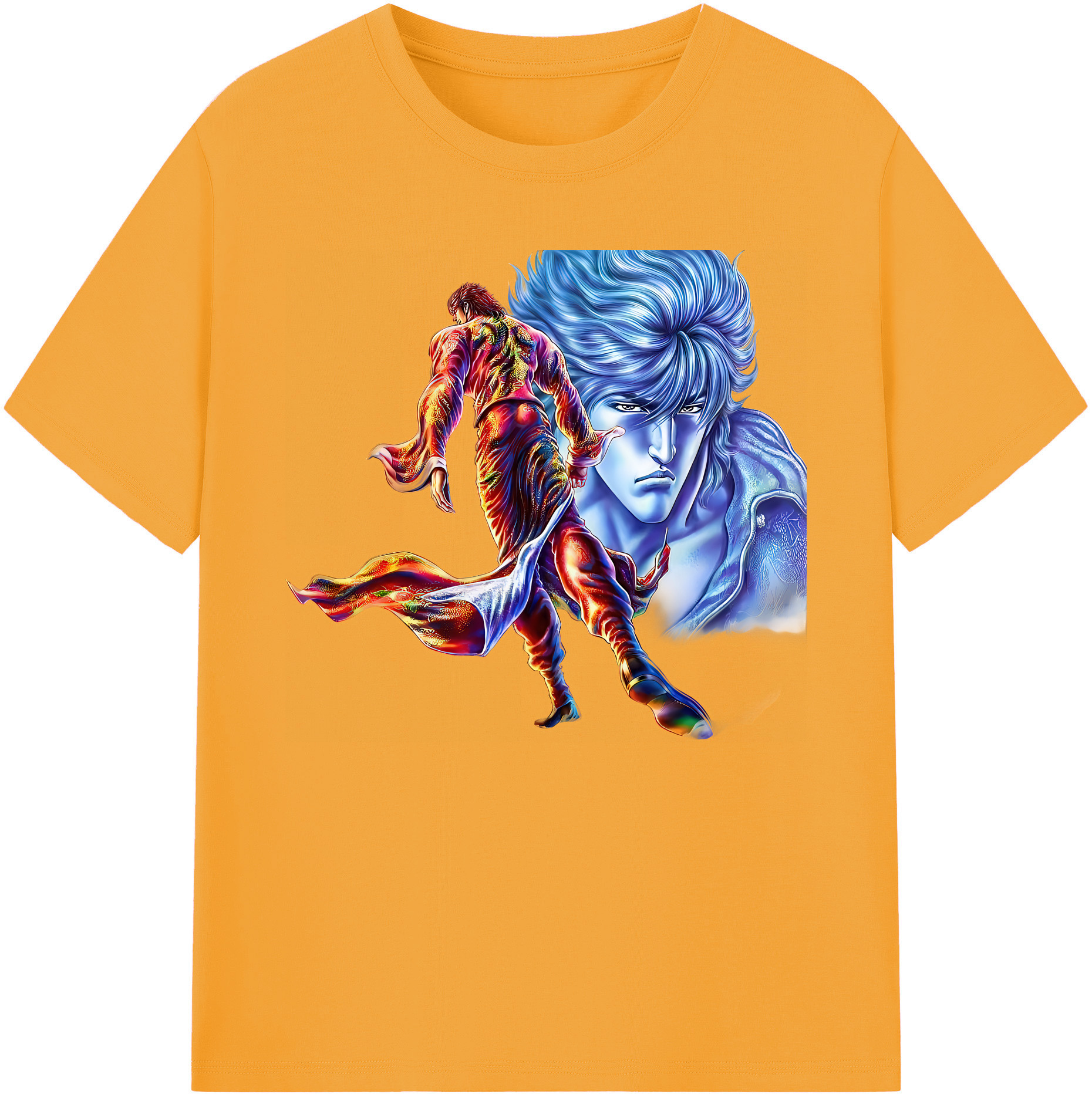 （画像用） 北斗の拳 Fist of the North Star 綿100％ メンズ半袖Tシャツ｜肌触りやわらか＆通気性