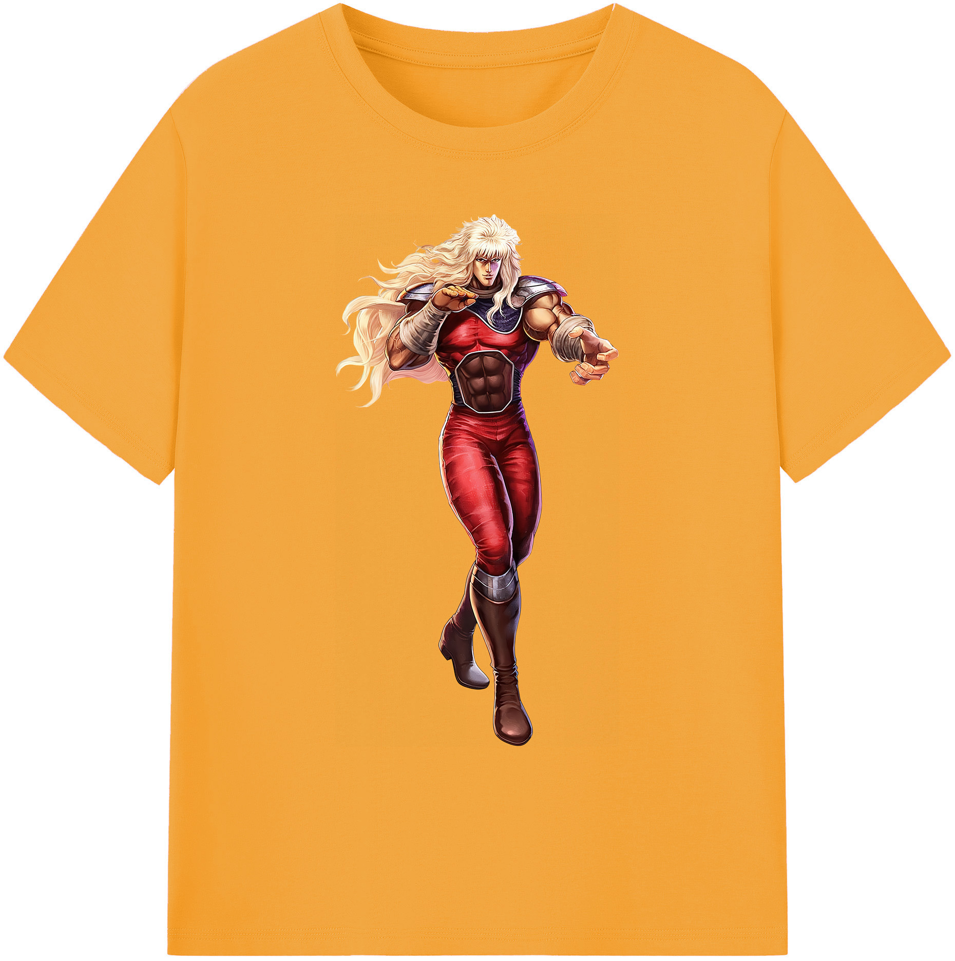 （画像用） 北斗の拳 Fist of the North Star 綿100％ メンズ半袖Tシャツ｜肌触りやわらか＆通気性