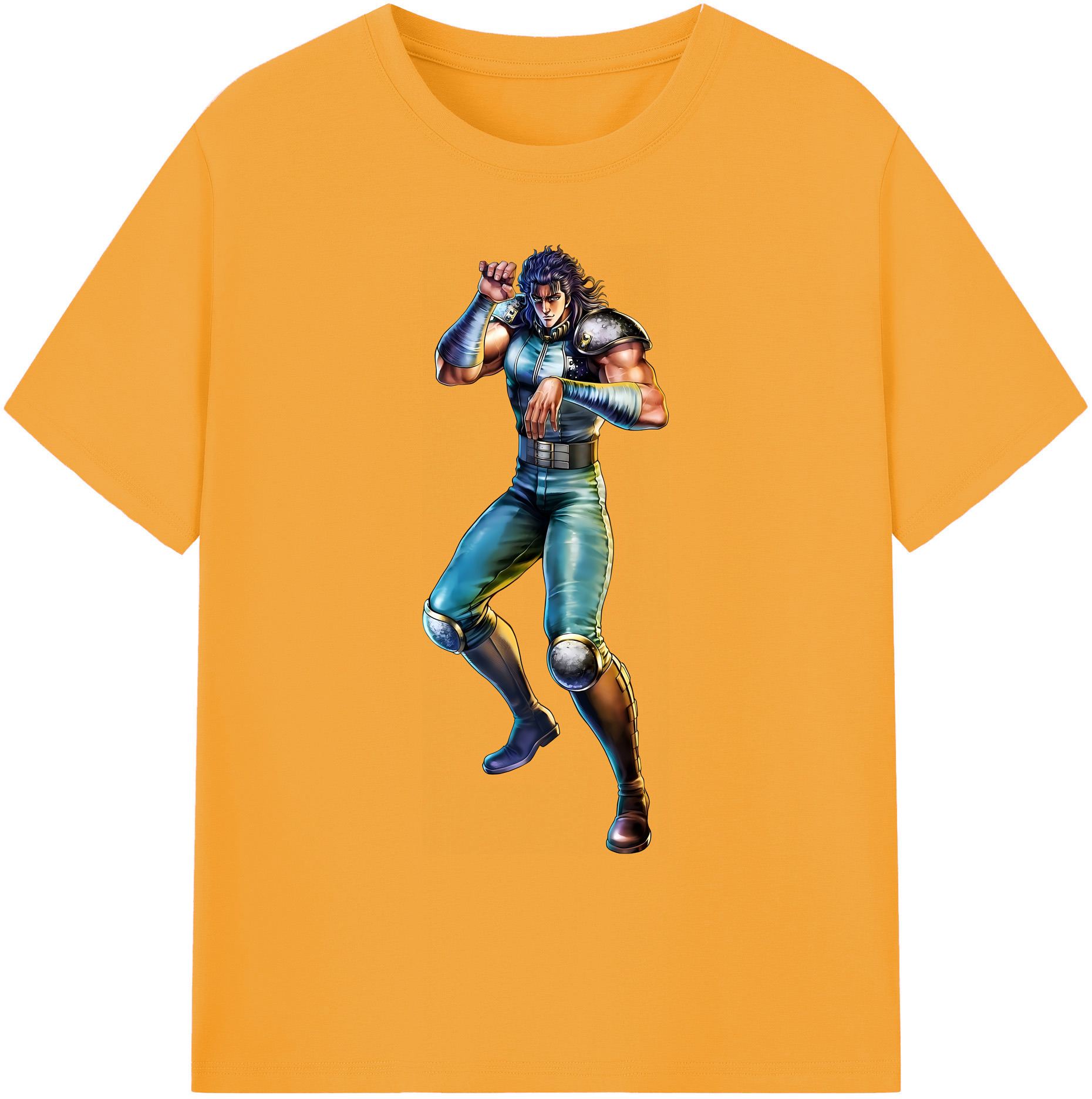 （画像用） 北斗の拳 Fist of the North Star 綿100％ メンズ半袖Tシャツ｜肌触りやわらか＆通気性