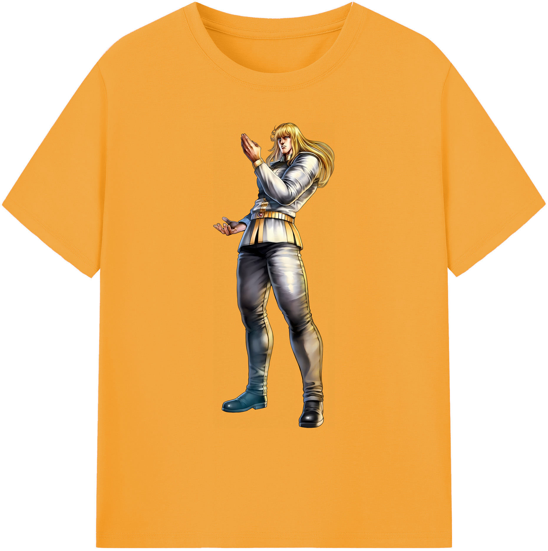 （画像用） 北斗の拳 Fist of the North Star 綿100％ メンズ半袖Tシャツ｜肌触りやわらか＆通気性