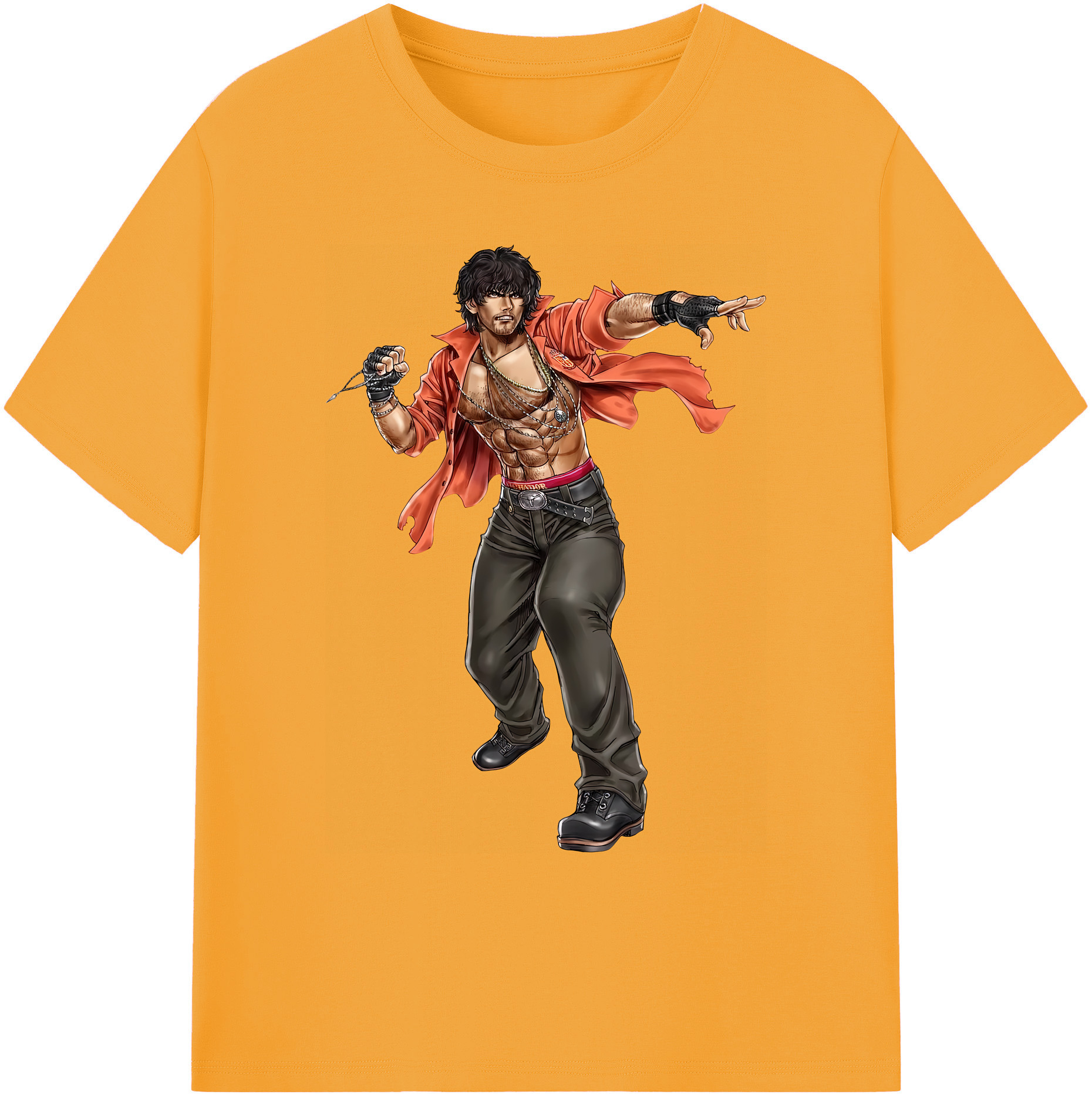 （画像用） 北斗の拳 Fist of the North Star 綿100％ メンズ半袖Tシャツ｜肌触りやわらか＆通気性