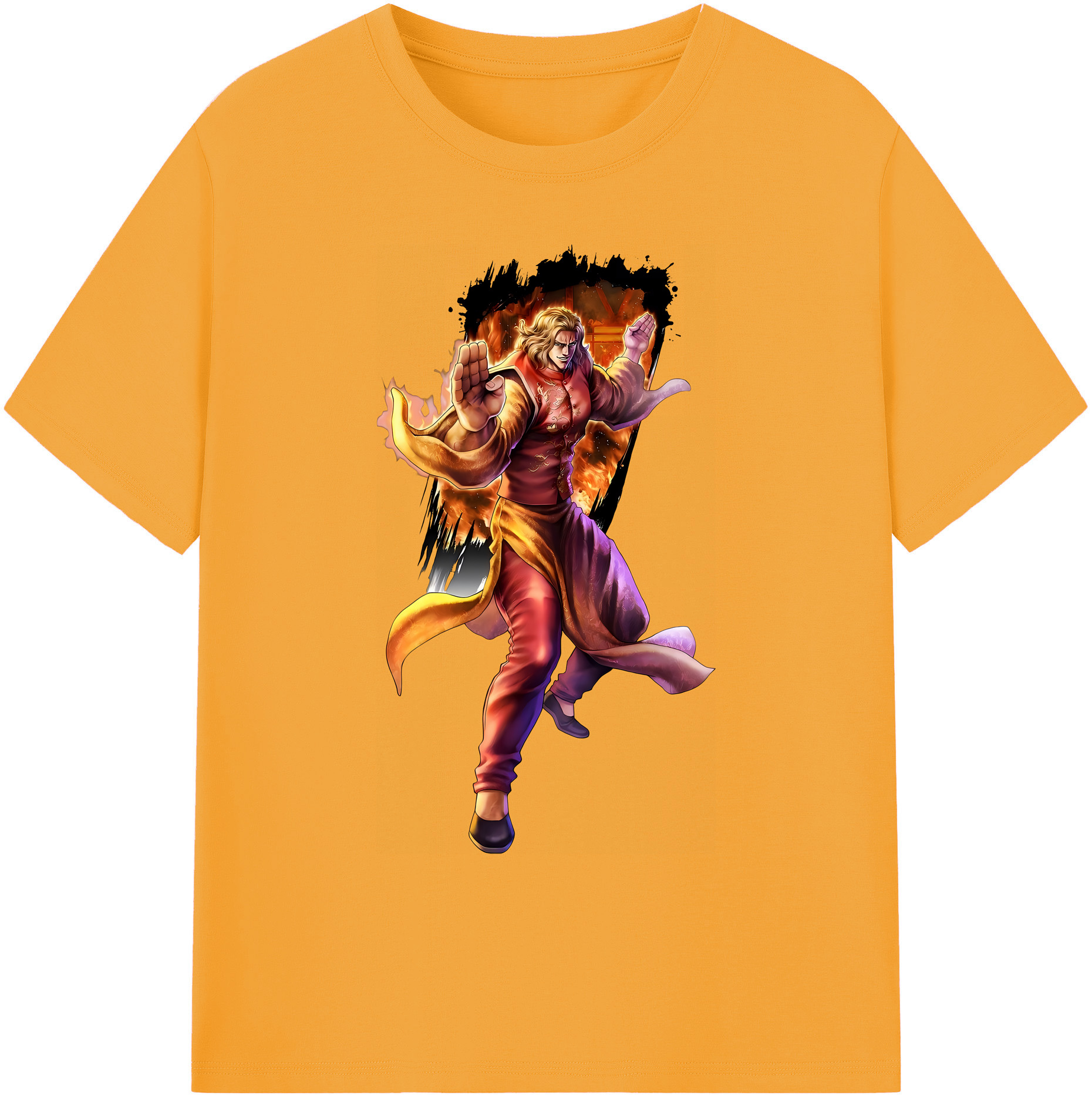 （画像用） 北斗の拳 Fist of the North Star 綿100％ メンズ半袖Tシャツ｜肌触りやわらか＆通気性