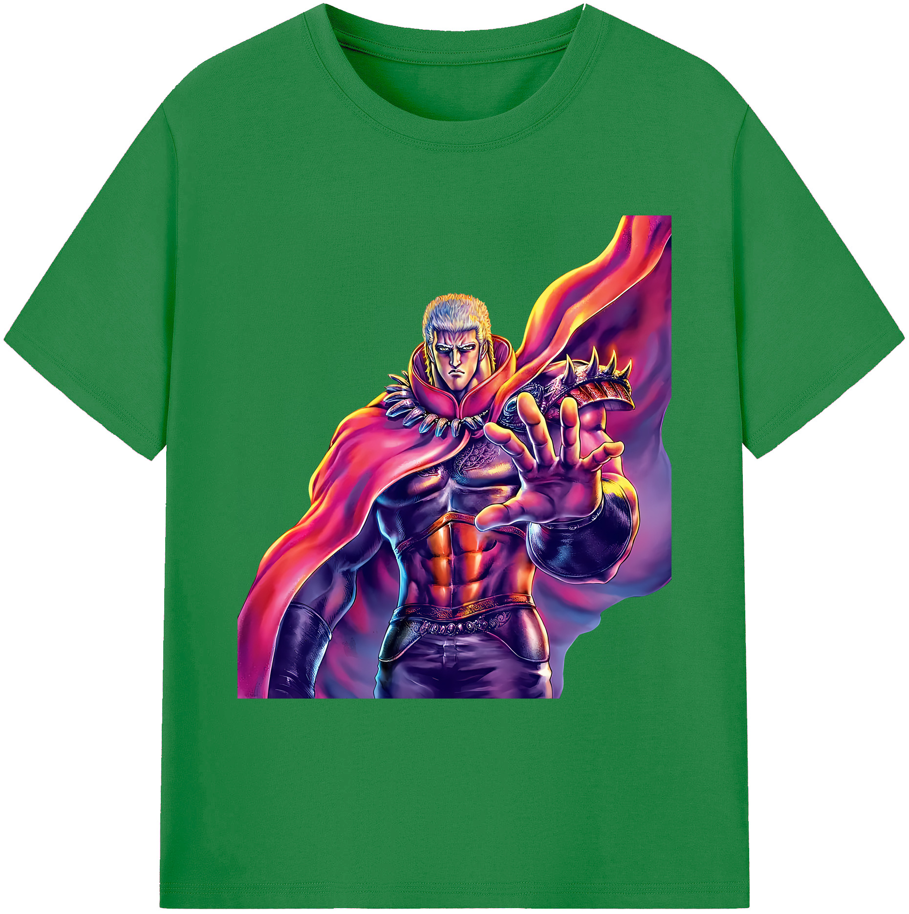 （画像用） 北斗の拳 Fist of the North Star 綿100％ メンズ半袖Tシャツ｜肌触りやわらか＆通気性