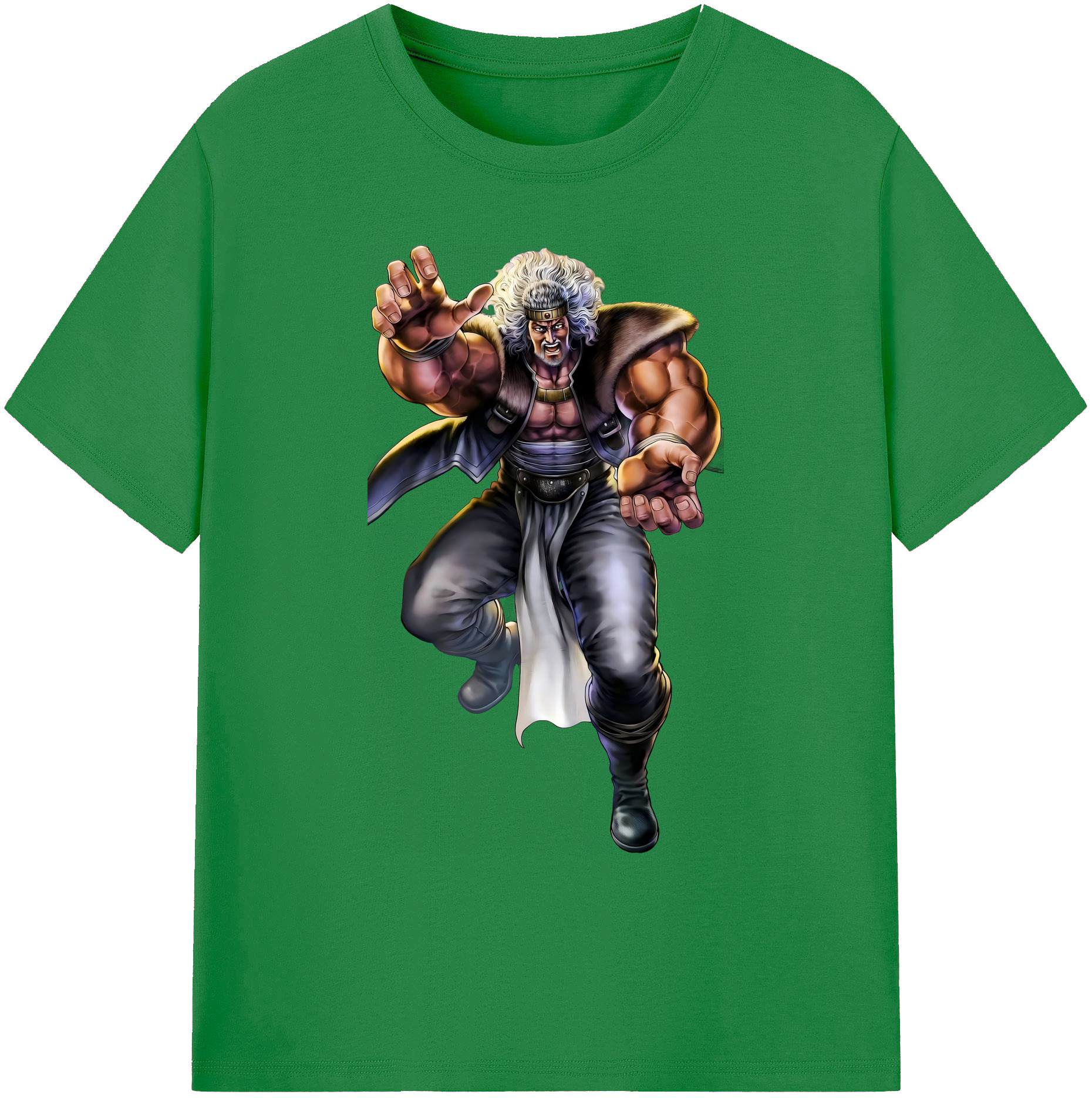 （画像用） 北斗の拳 Fist of the North Star 綿100％ メンズ半袖Tシャツ｜肌触りやわらか＆通気性
