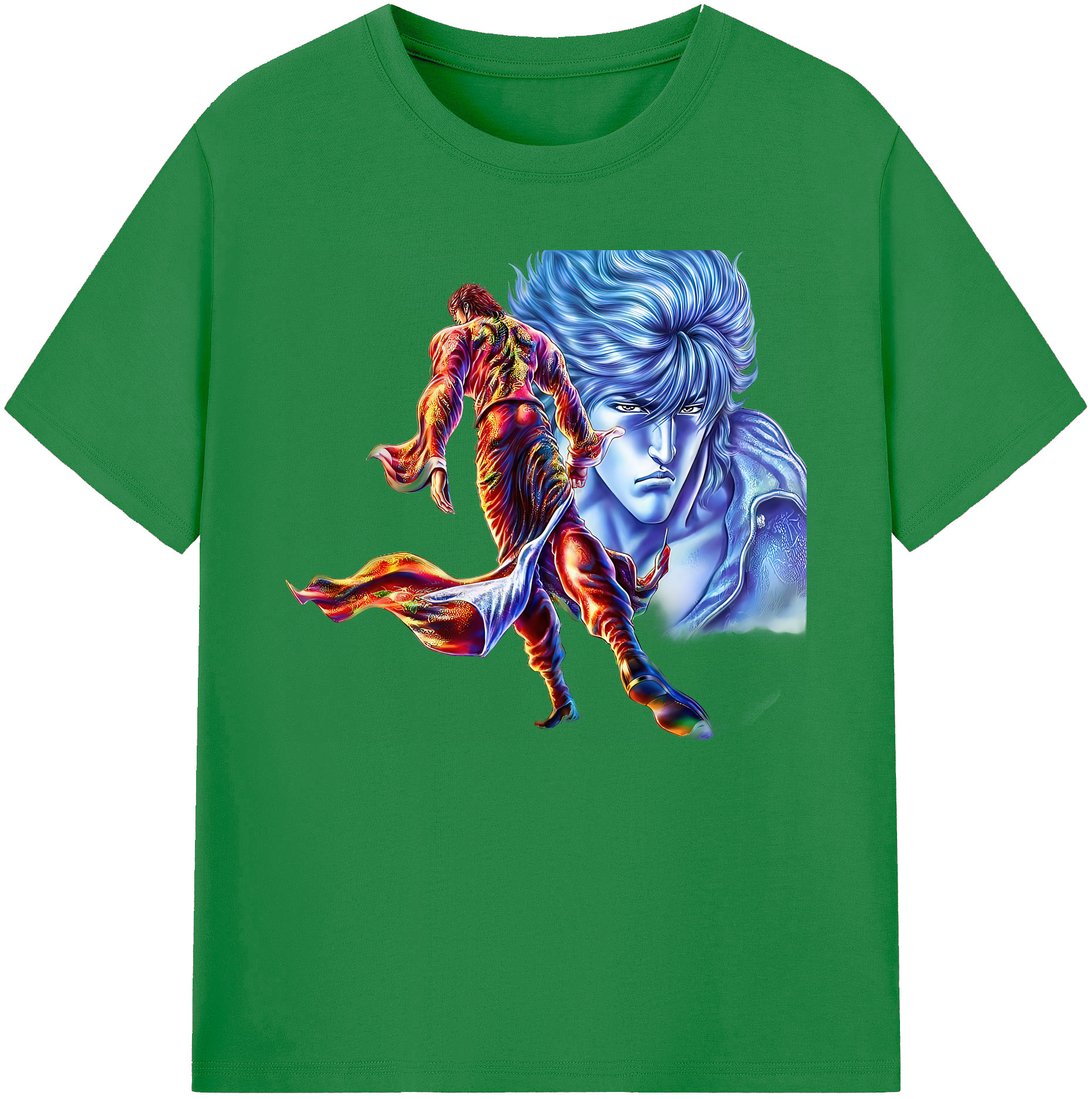 （画像用） 北斗の拳 Fist of the North Star 綿100％ メンズ半袖Tシャツ｜肌触りやわらか＆通気性