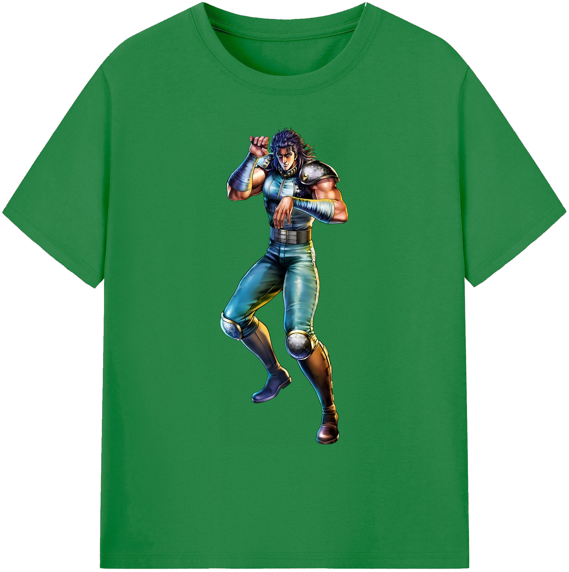（画像用） 北斗の拳 Fist of the North Star 綿100％ メンズ半袖Tシャツ｜肌触りやわらか＆通気性