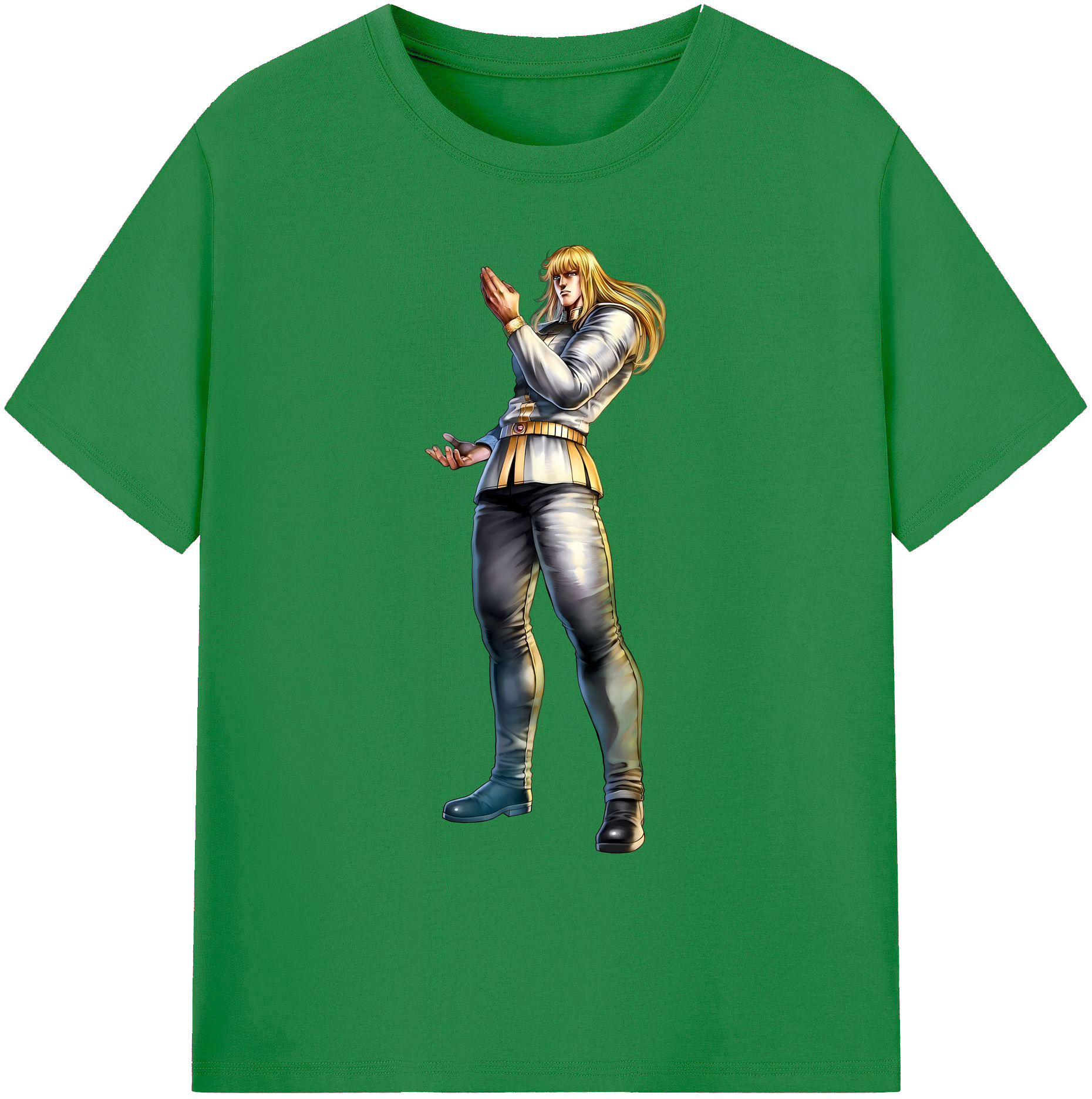 （画像用） 北斗の拳 Fist of the North Star 綿100％ メンズ半袖Tシャツ｜肌触りやわらか＆通気性