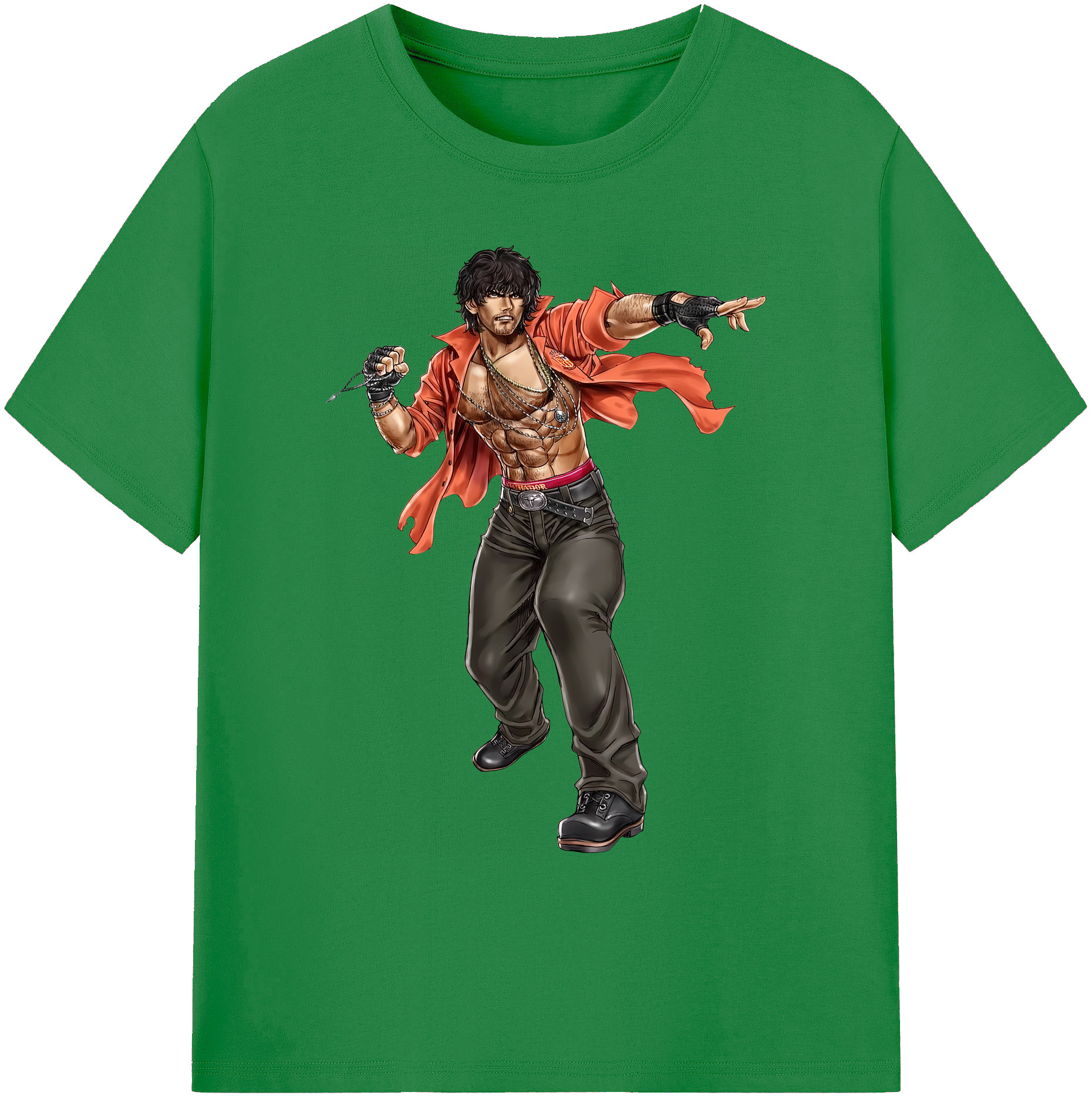 （画像用） 北斗の拳 Fist of the North Star 綿100％ メンズ半袖Tシャツ｜肌触りやわらか＆通気性