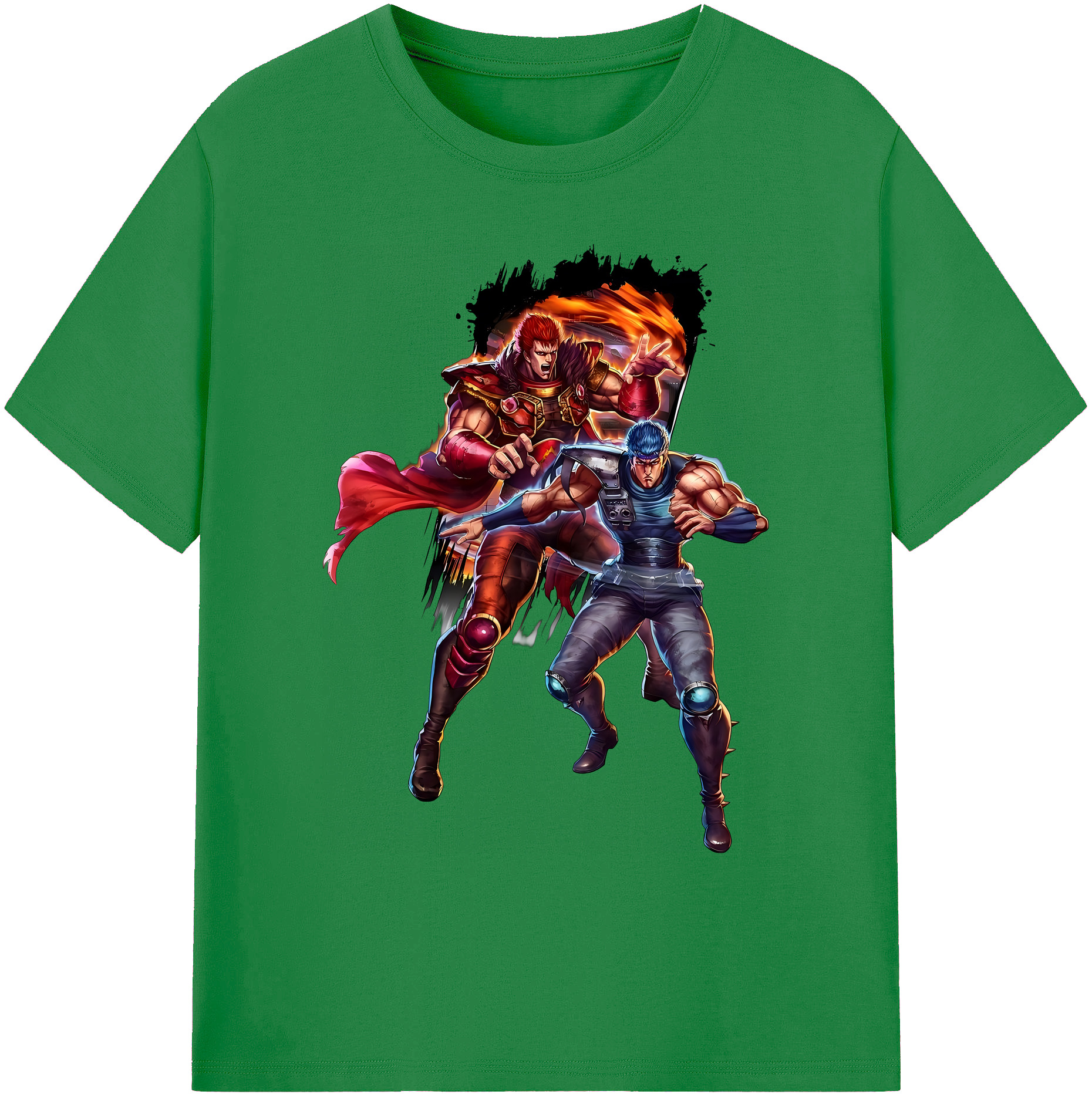 （画像用） 北斗の拳 Fist of the North Star 綿100％ メンズ半袖Tシャツ｜肌触りやわらか＆通気性