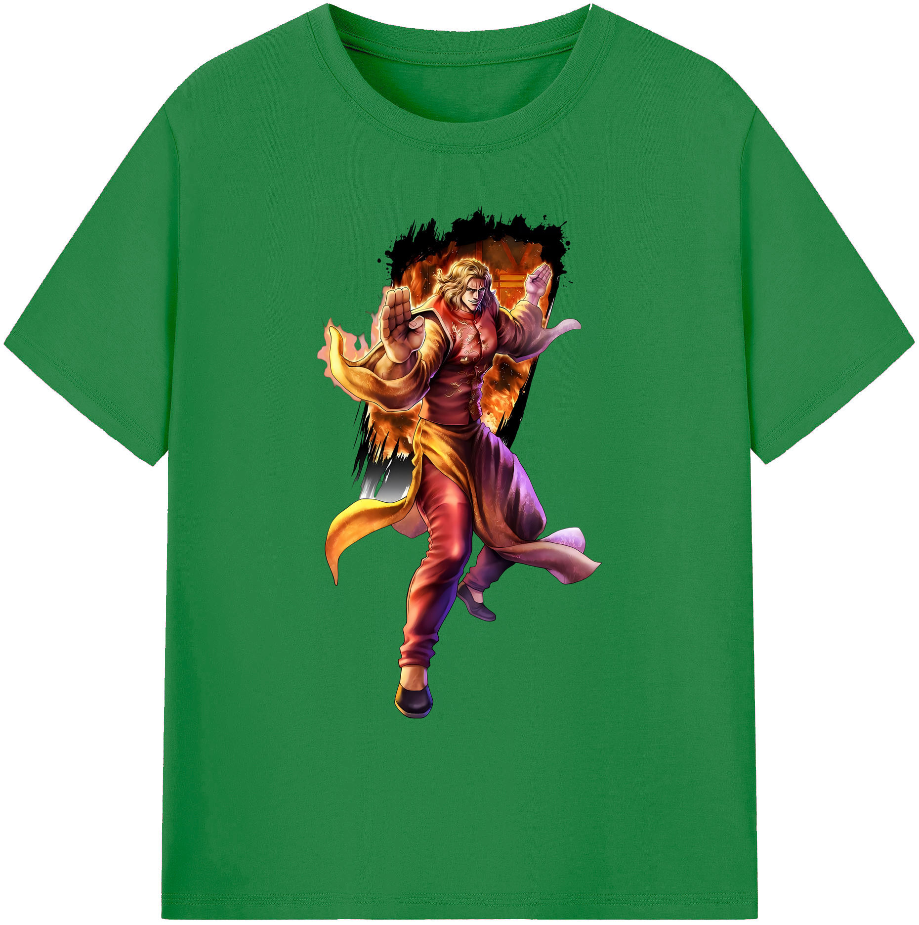 （画像用） 北斗の拳 Fist of the North Star 綿100％ メンズ半袖Tシャツ｜肌触りやわらか＆通気性