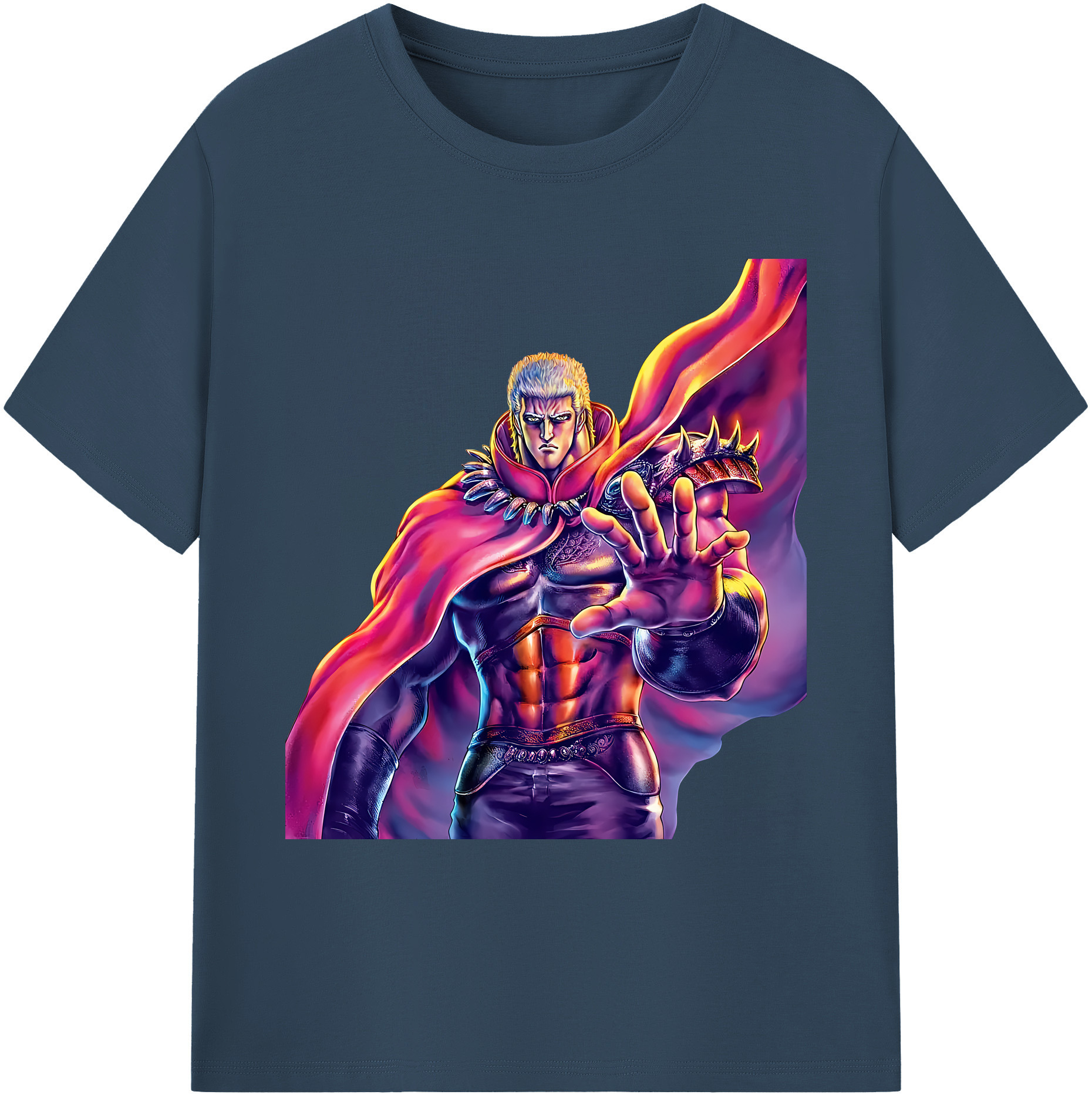 （画像用） 北斗の拳 Fist of the North Star 綿100％ メンズ半袖Tシャツ｜肌触りやわらか＆通気性