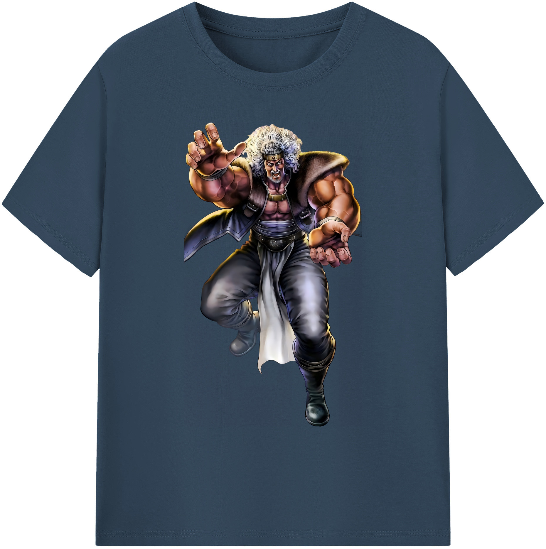 （画像用） 北斗の拳 Fist of the North Star 綿100％ メンズ半袖Tシャツ｜肌触りやわらか＆通気性