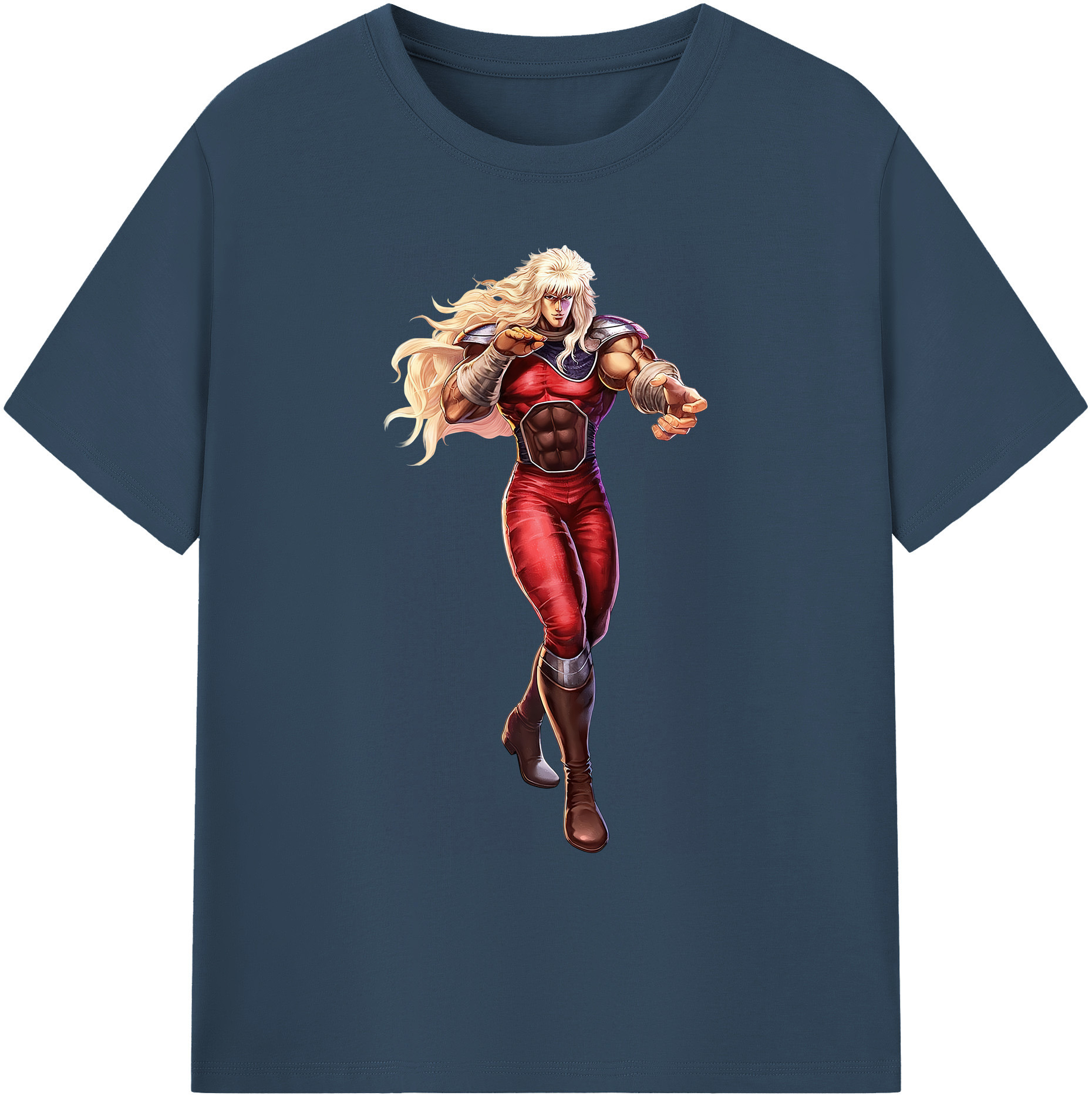 （画像用） 北斗の拳 Fist of the North Star 綿100％ メンズ半袖Tシャツ｜肌触りやわらか＆通気性