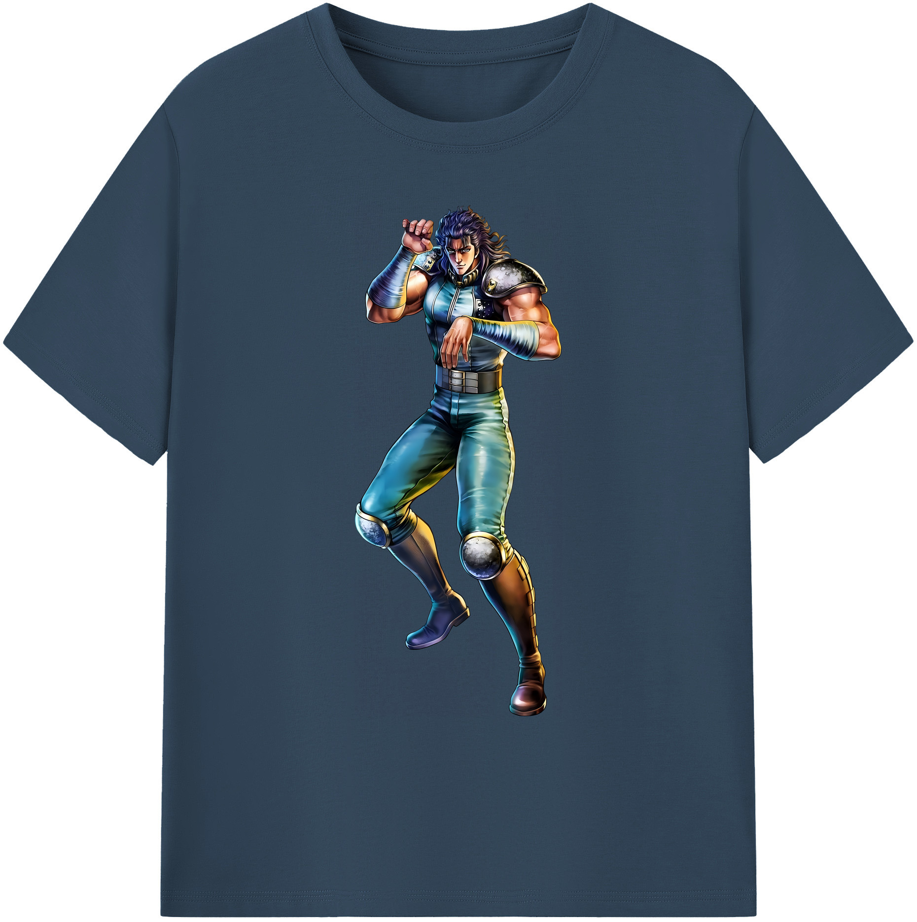（画像用） 北斗の拳 Fist of the North Star 綿100％ メンズ半袖Tシャツ｜肌触りやわらか＆通気性