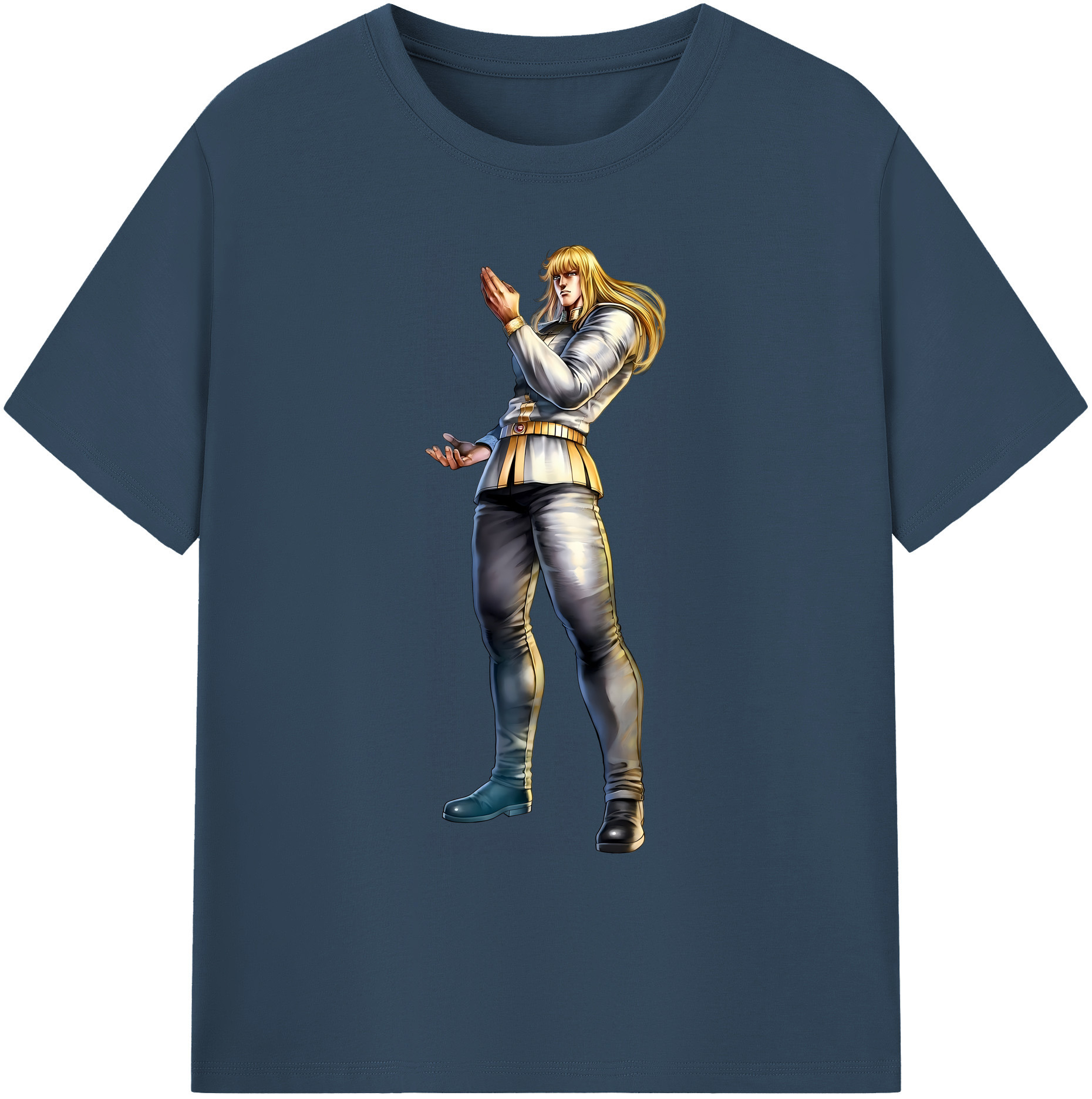 （画像用） 北斗の拳 Fist of the North Star 綿100％ メンズ半袖Tシャツ｜肌触りやわらか＆通気性