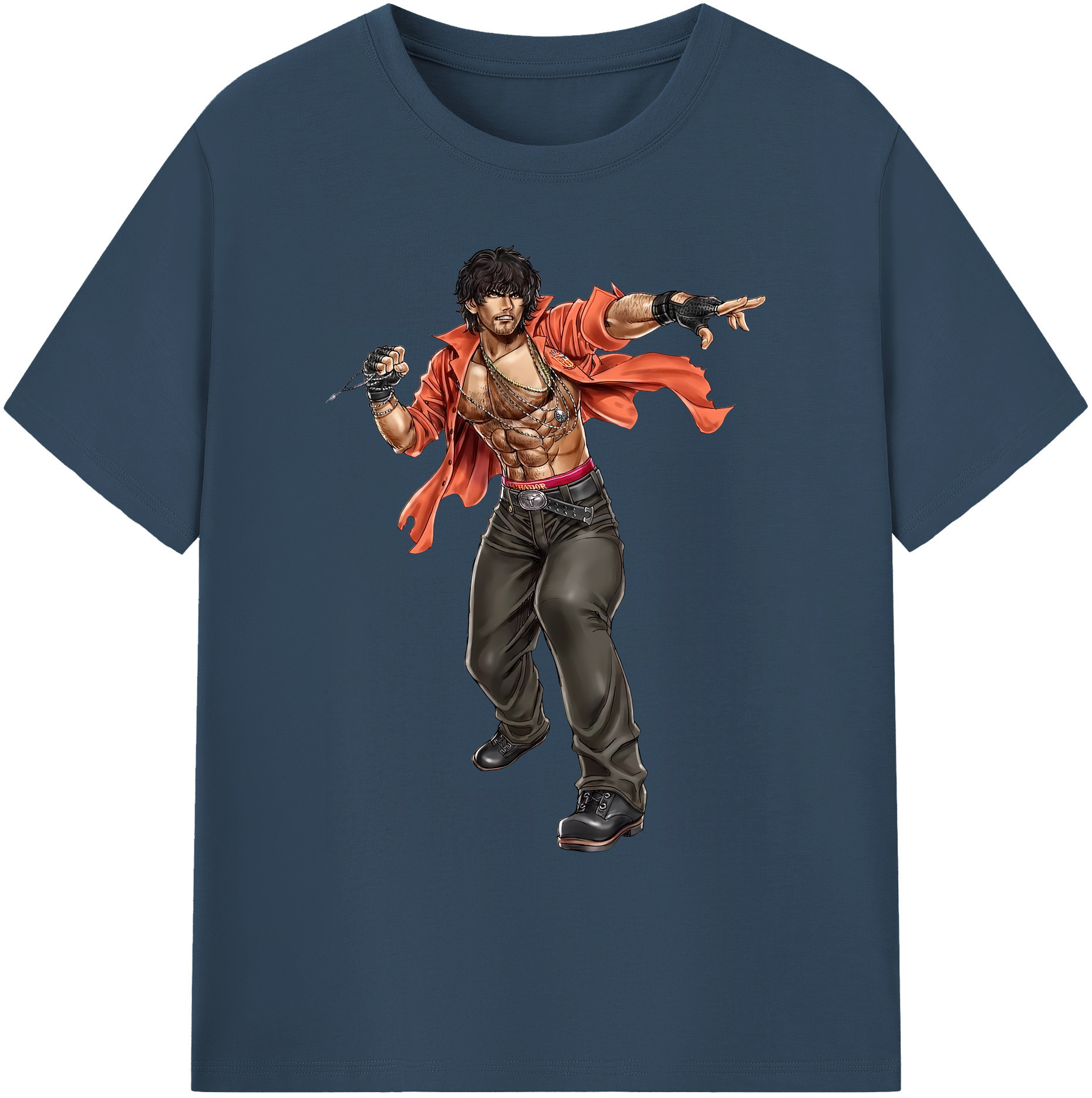 （画像用） 北斗の拳 Fist of the North Star 綿100％ メンズ半袖Tシャツ｜肌触りやわらか＆通気性