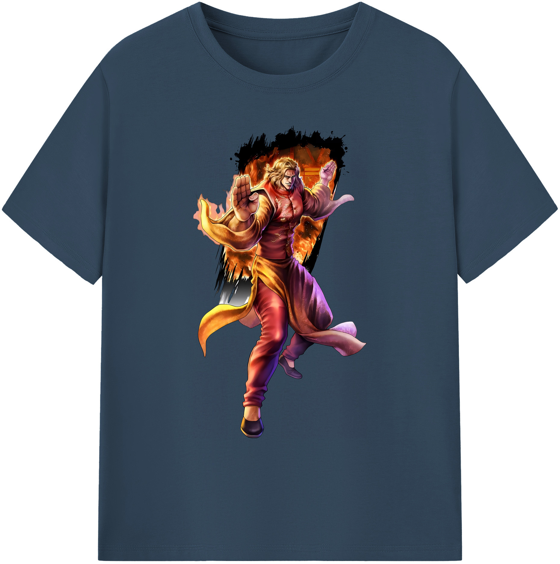 （画像用） 北斗の拳 Fist of the North Star 綿100％ メンズ半袖Tシャツ｜肌触りやわらか＆通気性