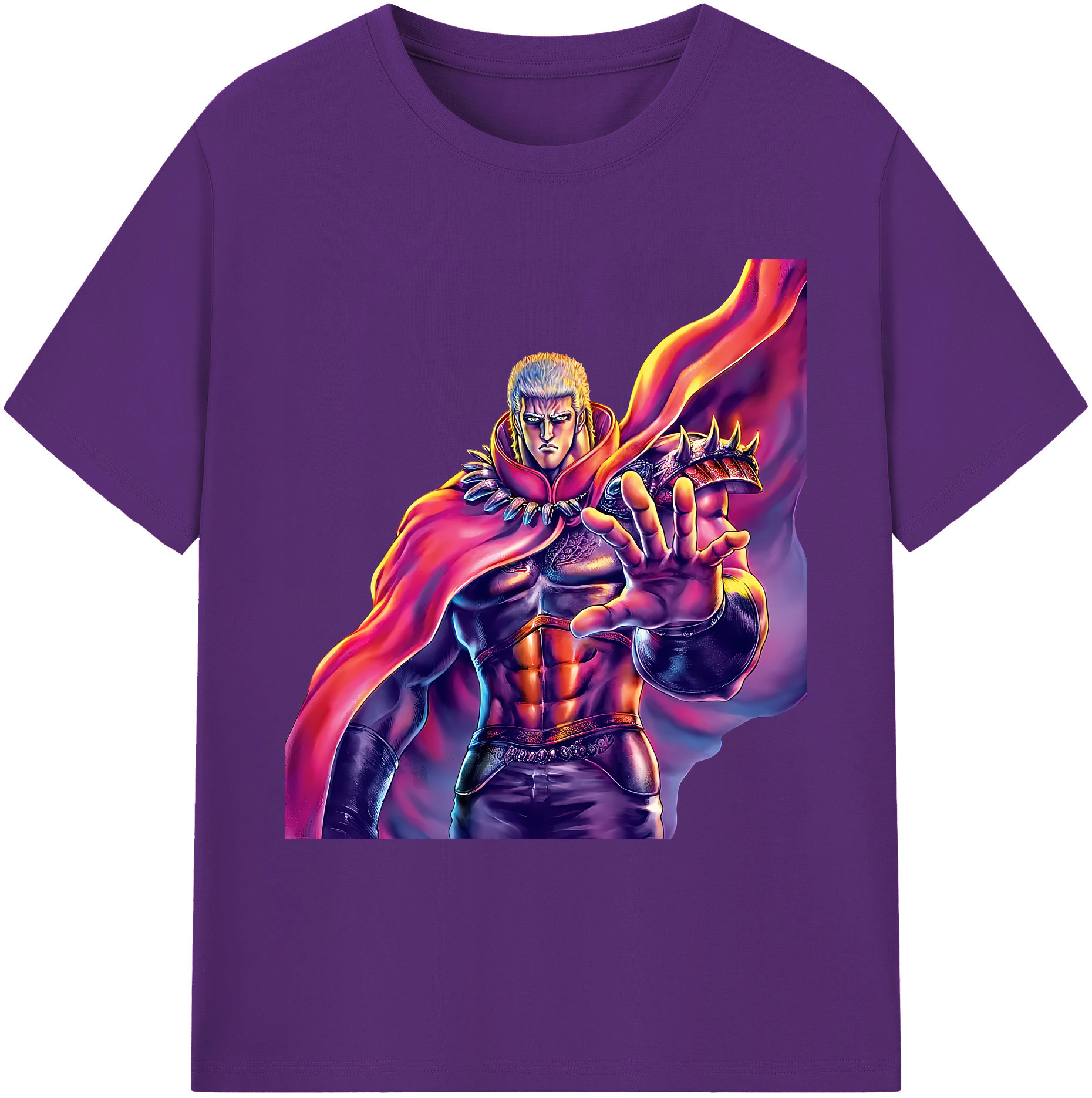 （画像用） 北斗の拳 Fist of the North Star 綿100％ メンズ半袖Tシャツ｜肌触りやわらか＆通気性