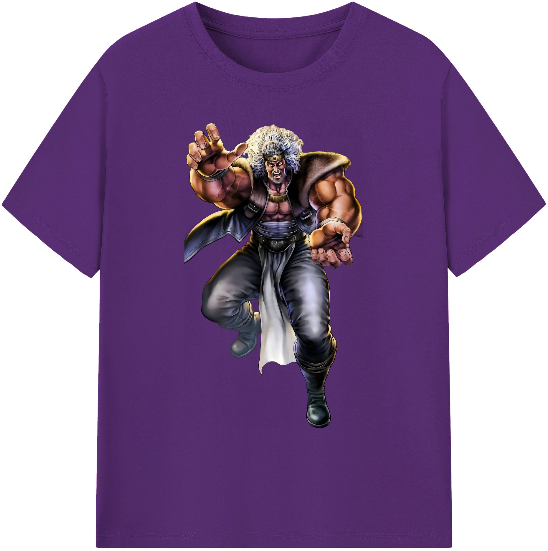 （画像用） 北斗の拳 Fist of the North Star 綿100％ メンズ半袖Tシャツ｜肌触りやわらか＆通気性