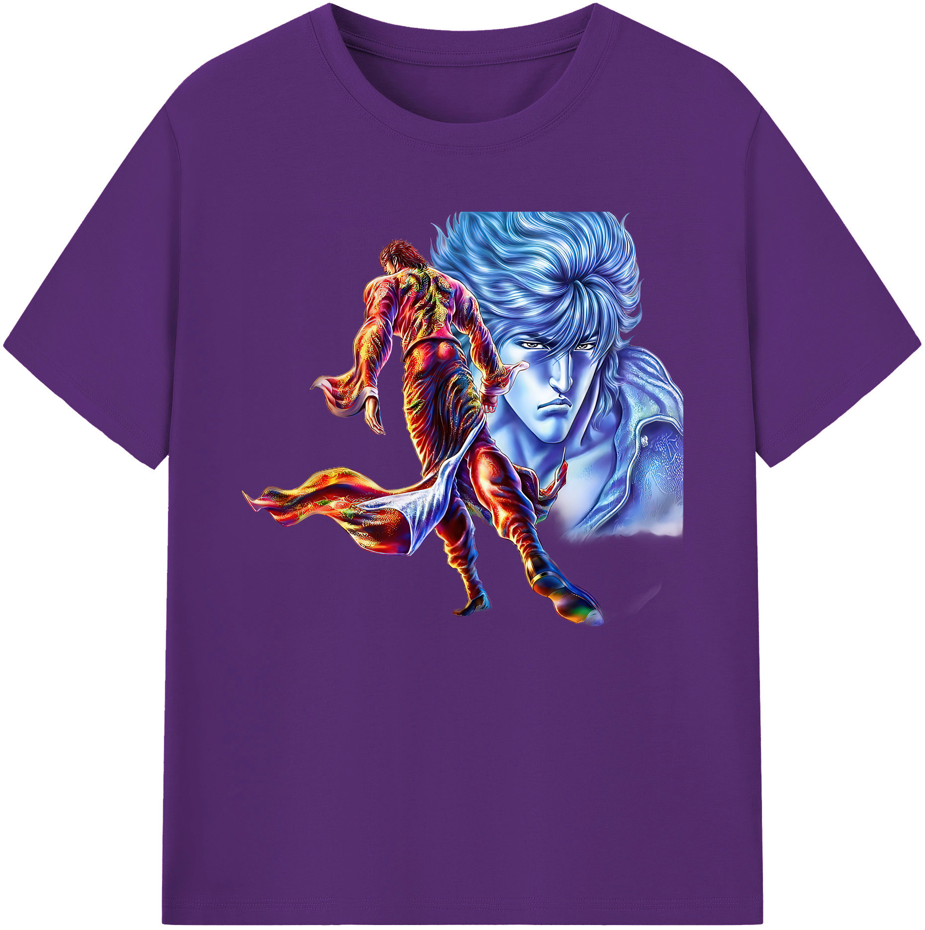 （画像用） 北斗の拳 Fist of the North Star 綿100％ メンズ半袖Tシャツ｜肌触りやわらか＆通気性