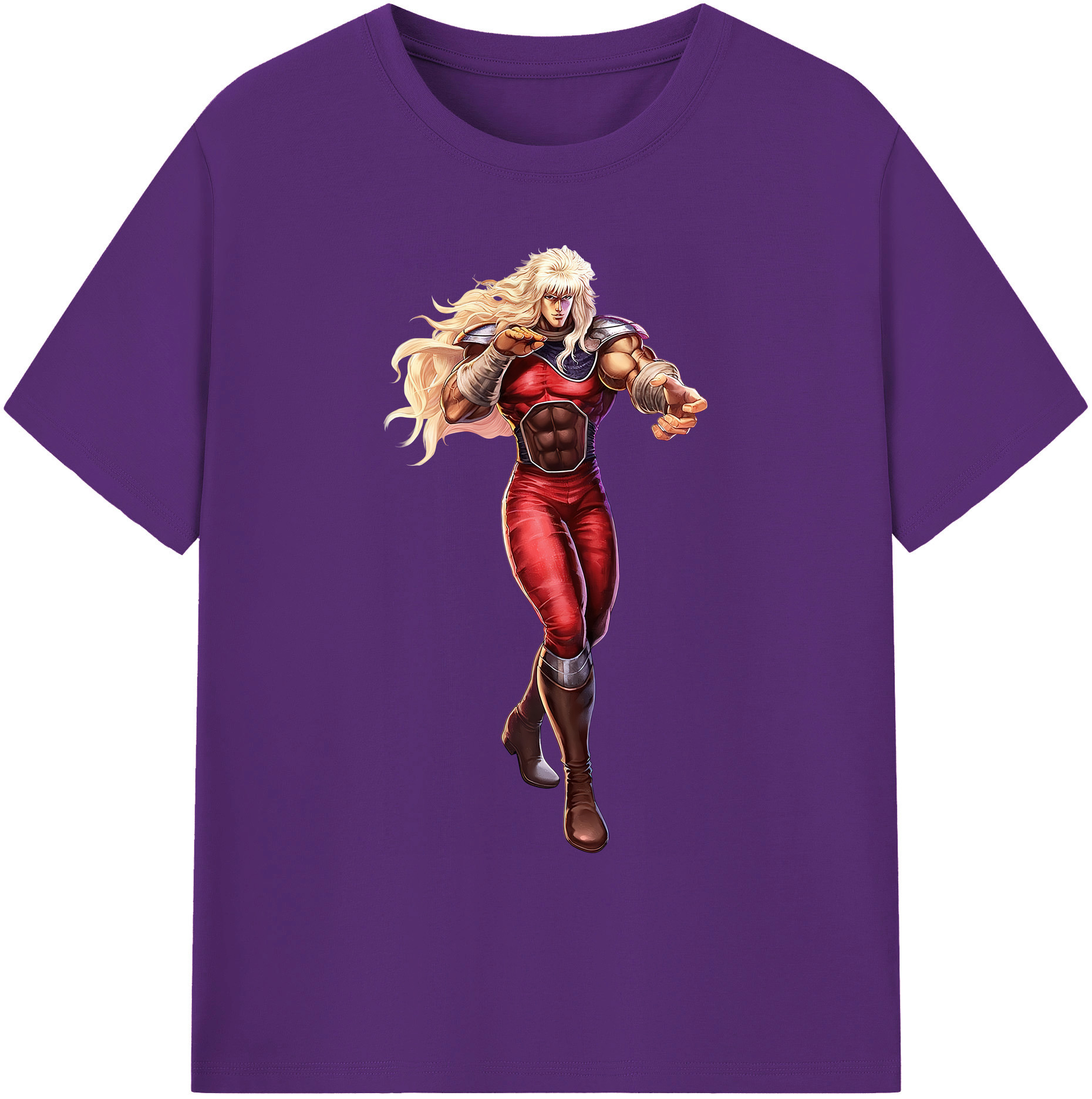 （画像用） 北斗の拳 Fist of the North Star 綿100％ メンズ半袖Tシャツ｜肌触りやわらか＆通気性