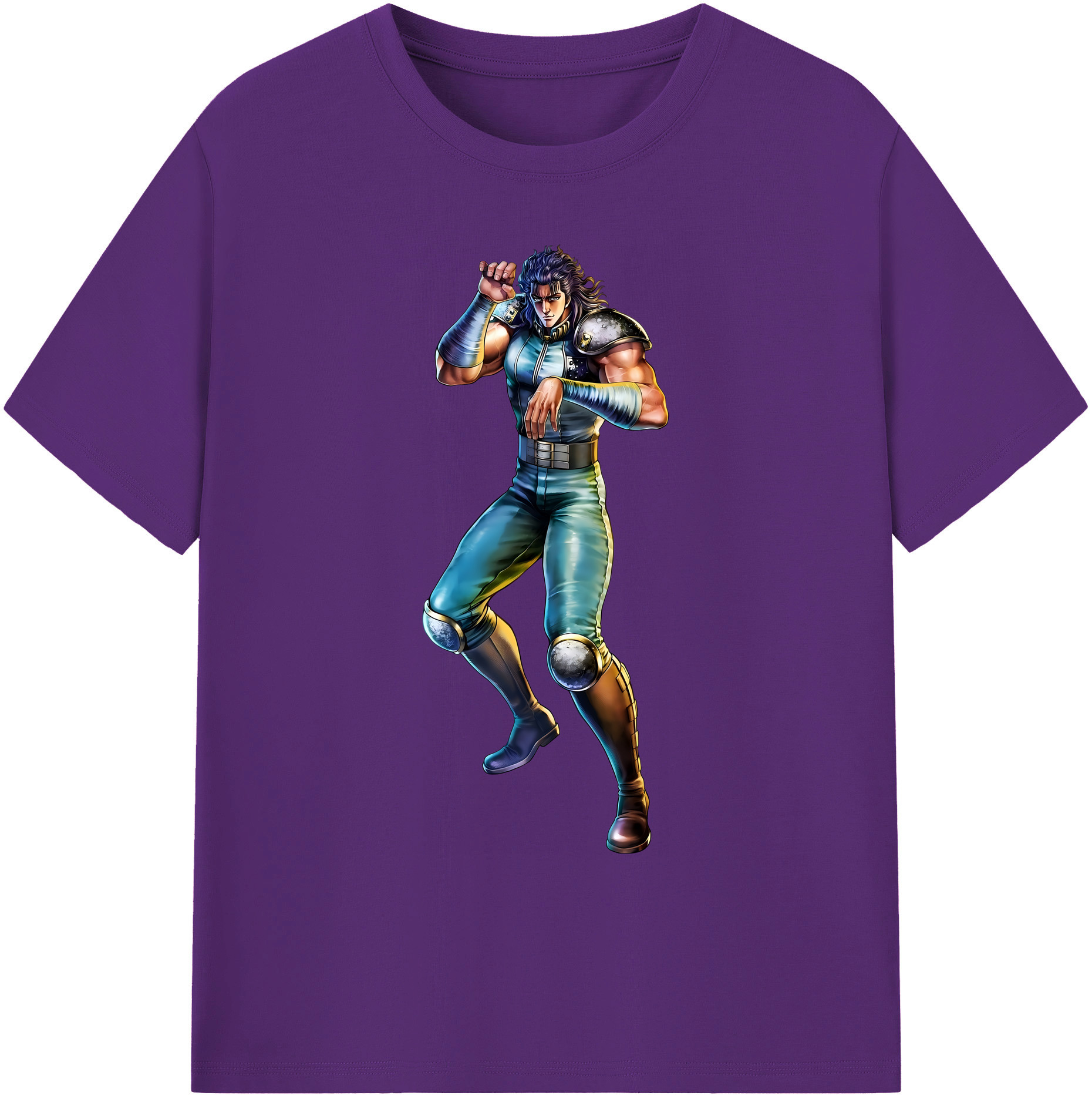 （画像用） 北斗の拳 Fist of the North Star 綿100％ メンズ半袖Tシャツ｜肌触りやわらか＆通気性