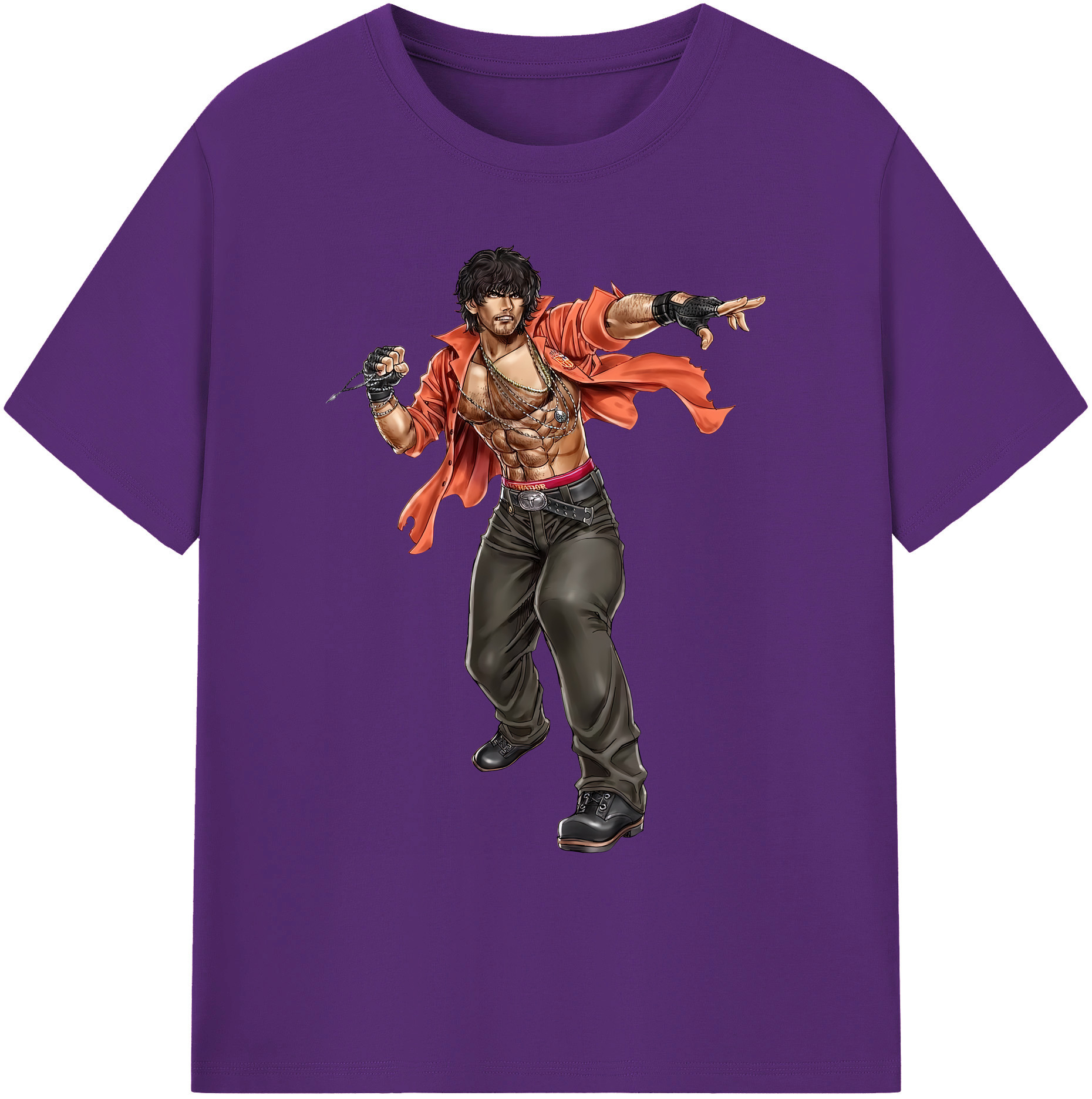 （画像用） 北斗の拳 Fist of the North Star 綿100％ メンズ半袖Tシャツ｜肌触りやわらか＆通気性