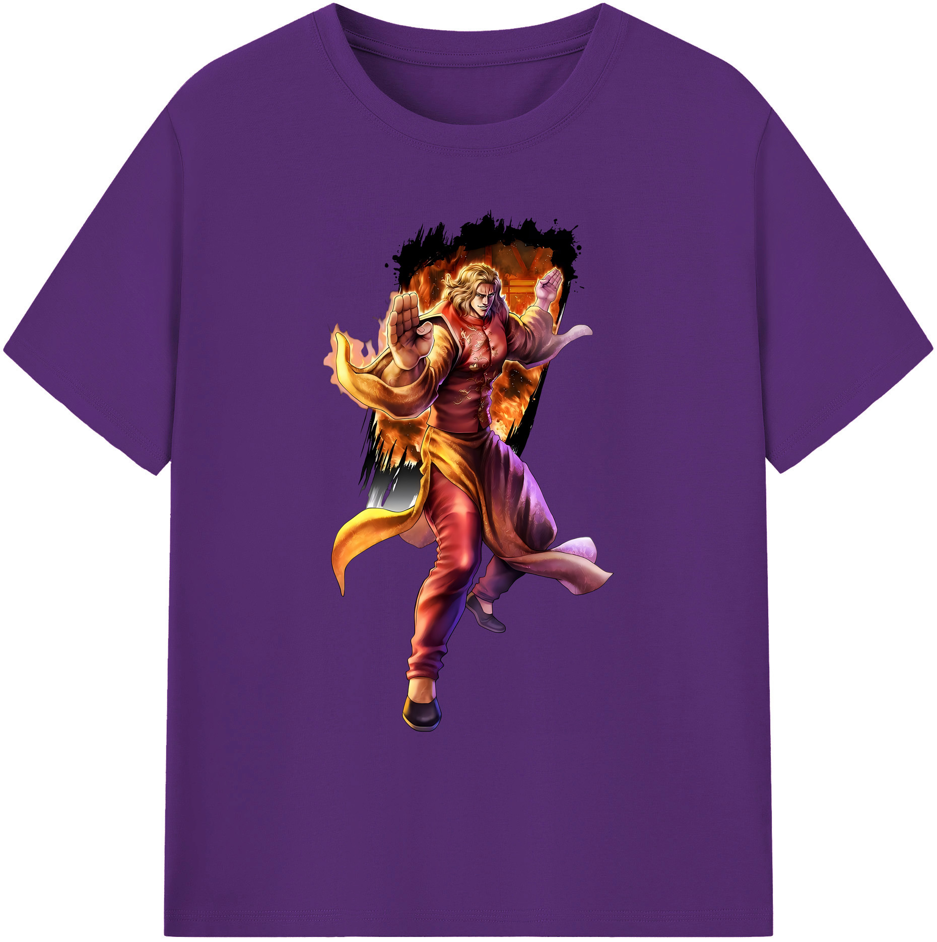 （画像用） 北斗の拳 Fist of the North Star 綿100％ メンズ半袖Tシャツ｜肌触りやわらか＆通気性