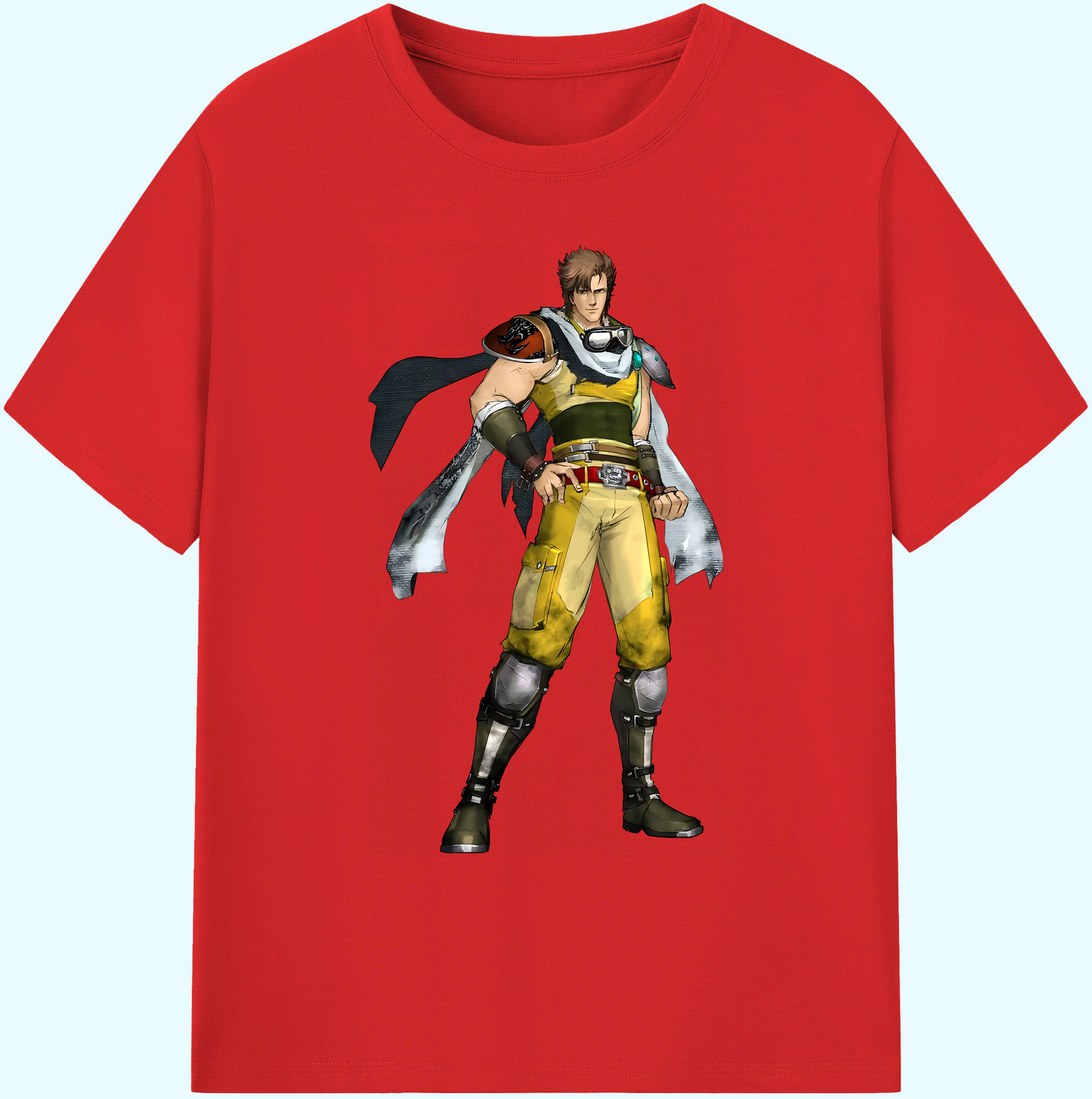 （画像用） 北斗の拳 Fist of the North Star 綿100％ メンズ半袖Tシャツ｜肌触りやわらか＆通気性