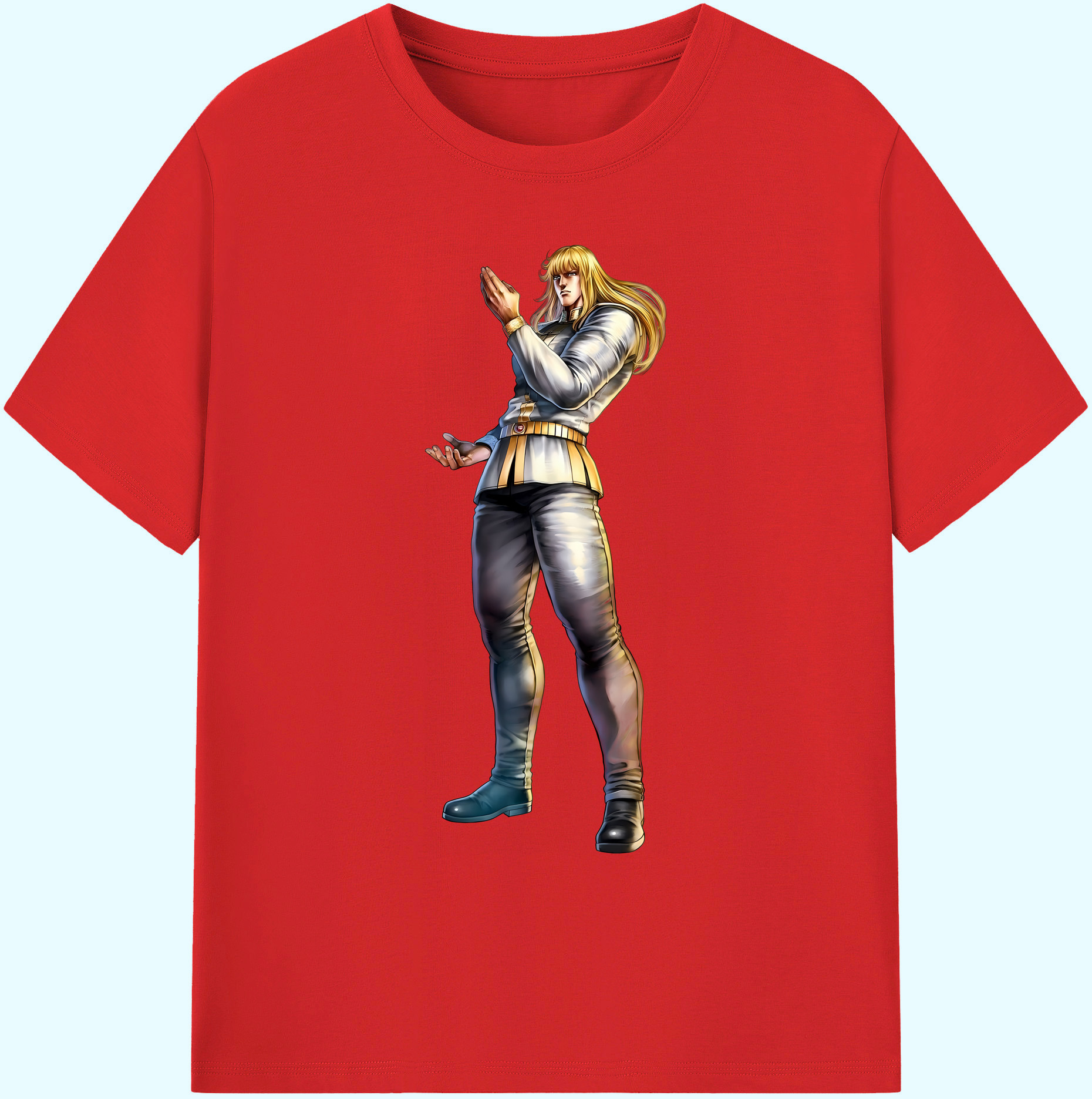 （画像用） 北斗の拳 Fist of the North Star 綿100％ メンズ半袖Tシャツ｜肌触りやわらか＆通気性