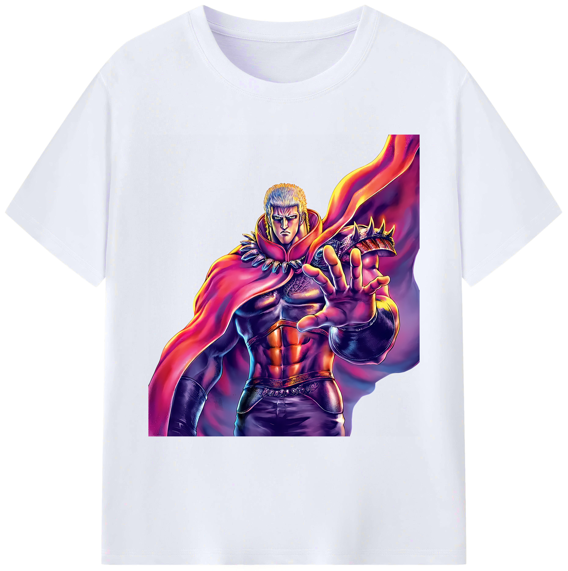 （画像用） 北斗の拳 Fist of the North Star 綿100％ メンズ半袖Tシャツ｜肌触りやわらか＆通気性