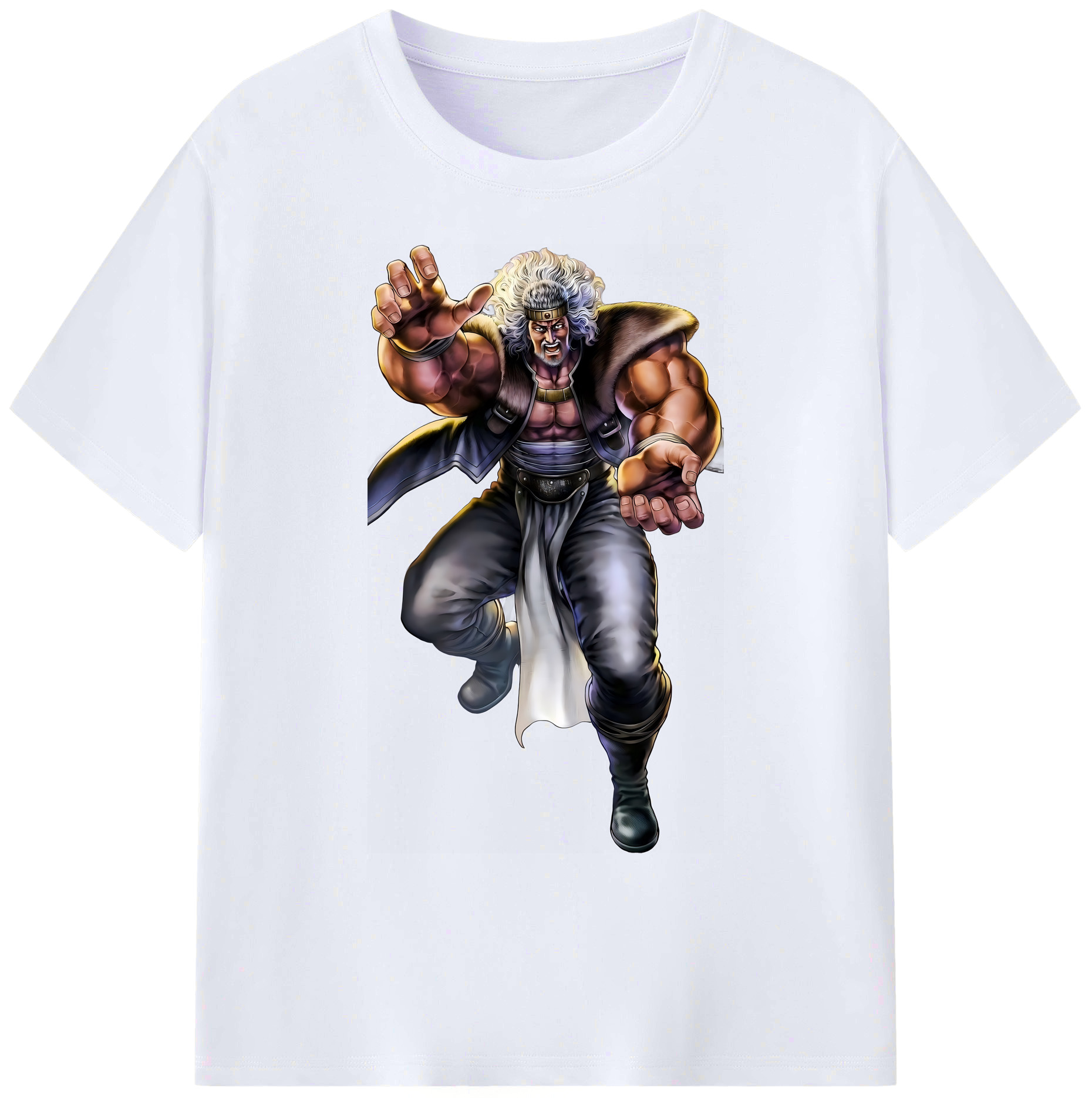 （画像用） 北斗の拳 Fist of the North Star 綿100％ メンズ半袖Tシャツ｜肌触りやわらか＆通気性