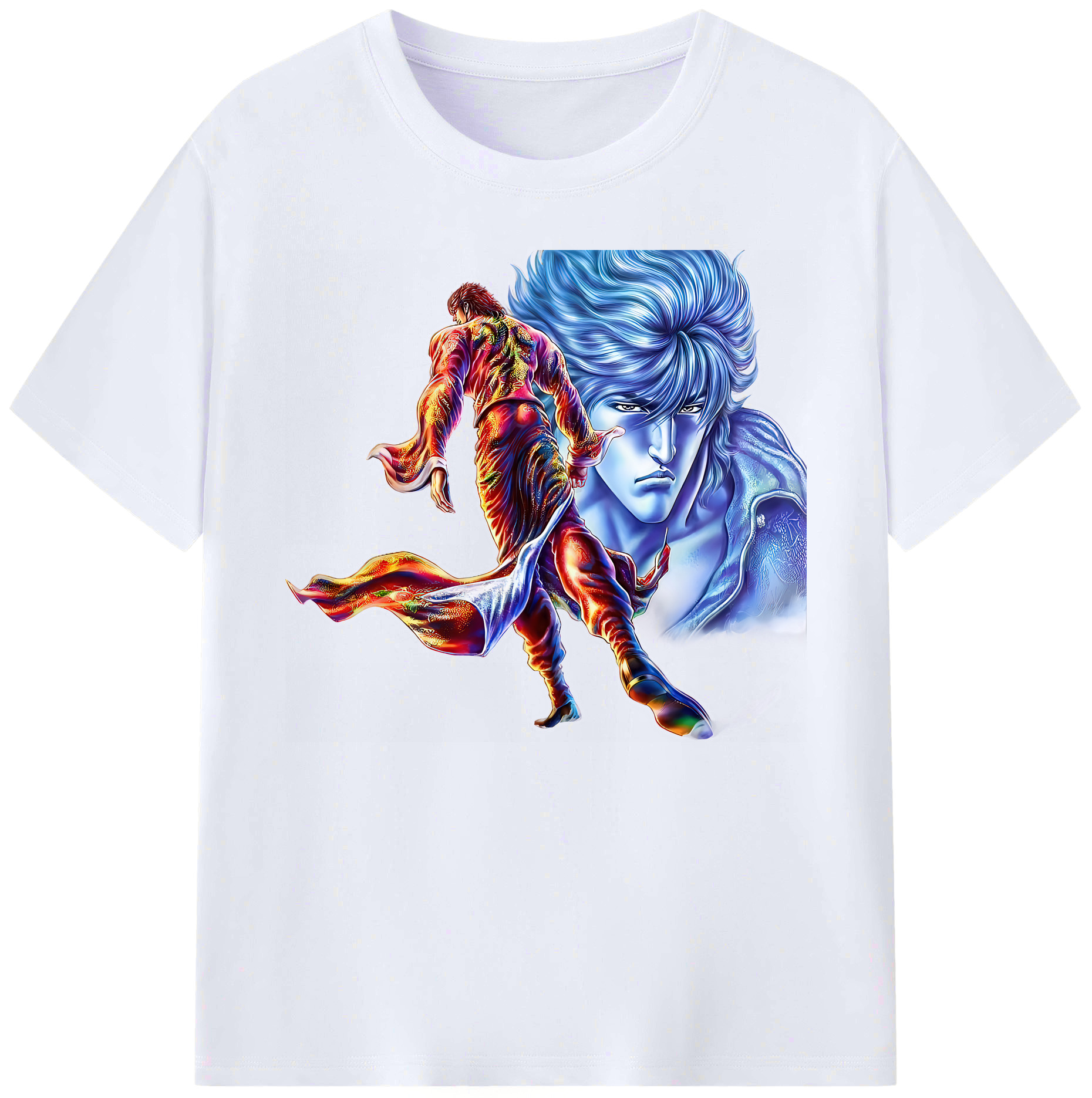 （画像用） 北斗の拳 Fist of the North Star 綿100％ メンズ半袖Tシャツ｜肌触りやわらか＆通気性