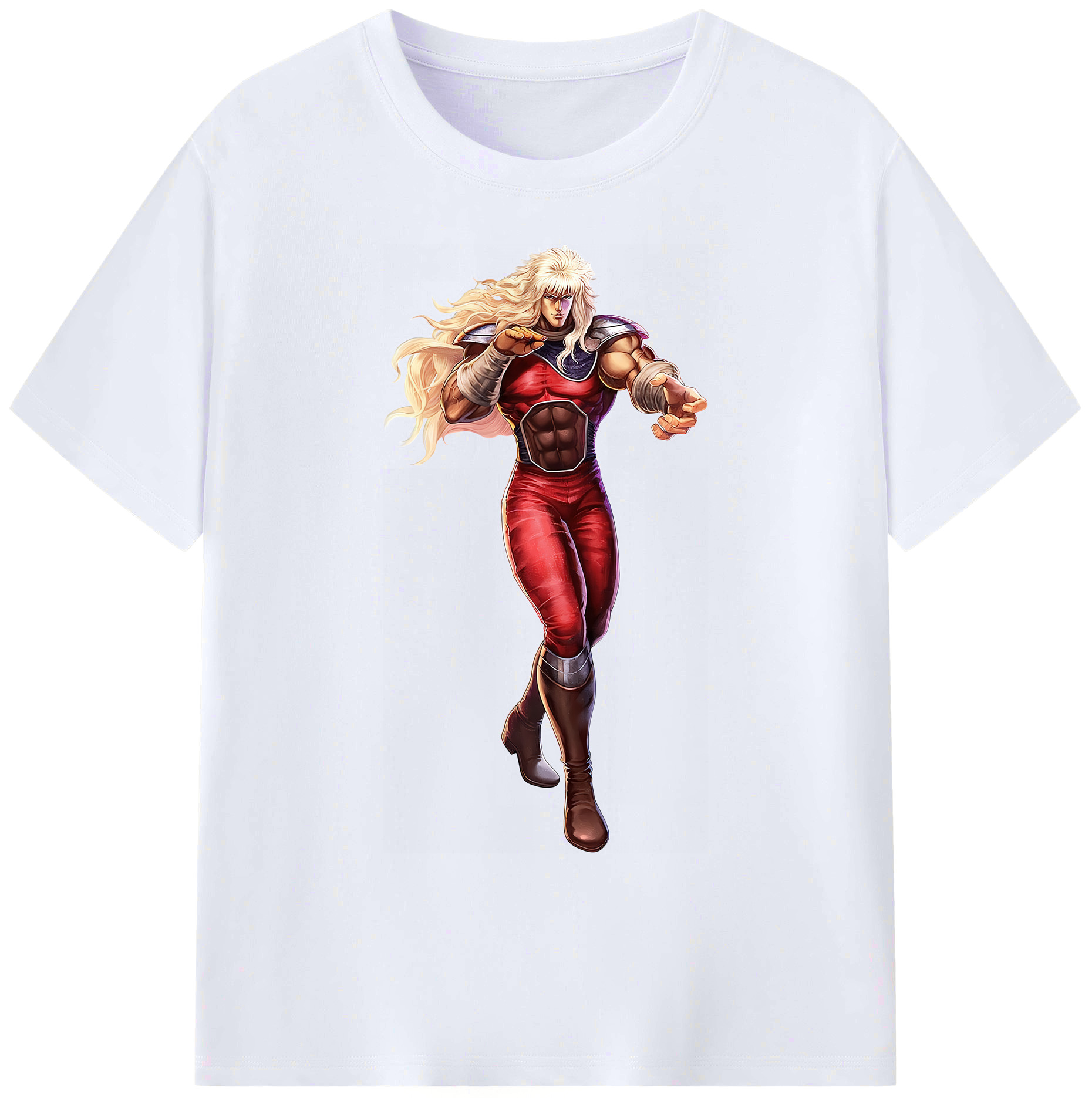 （画像用） 北斗の拳 Fist of the North Star 綿100％ メンズ半袖Tシャツ｜肌触りやわらか＆通気性