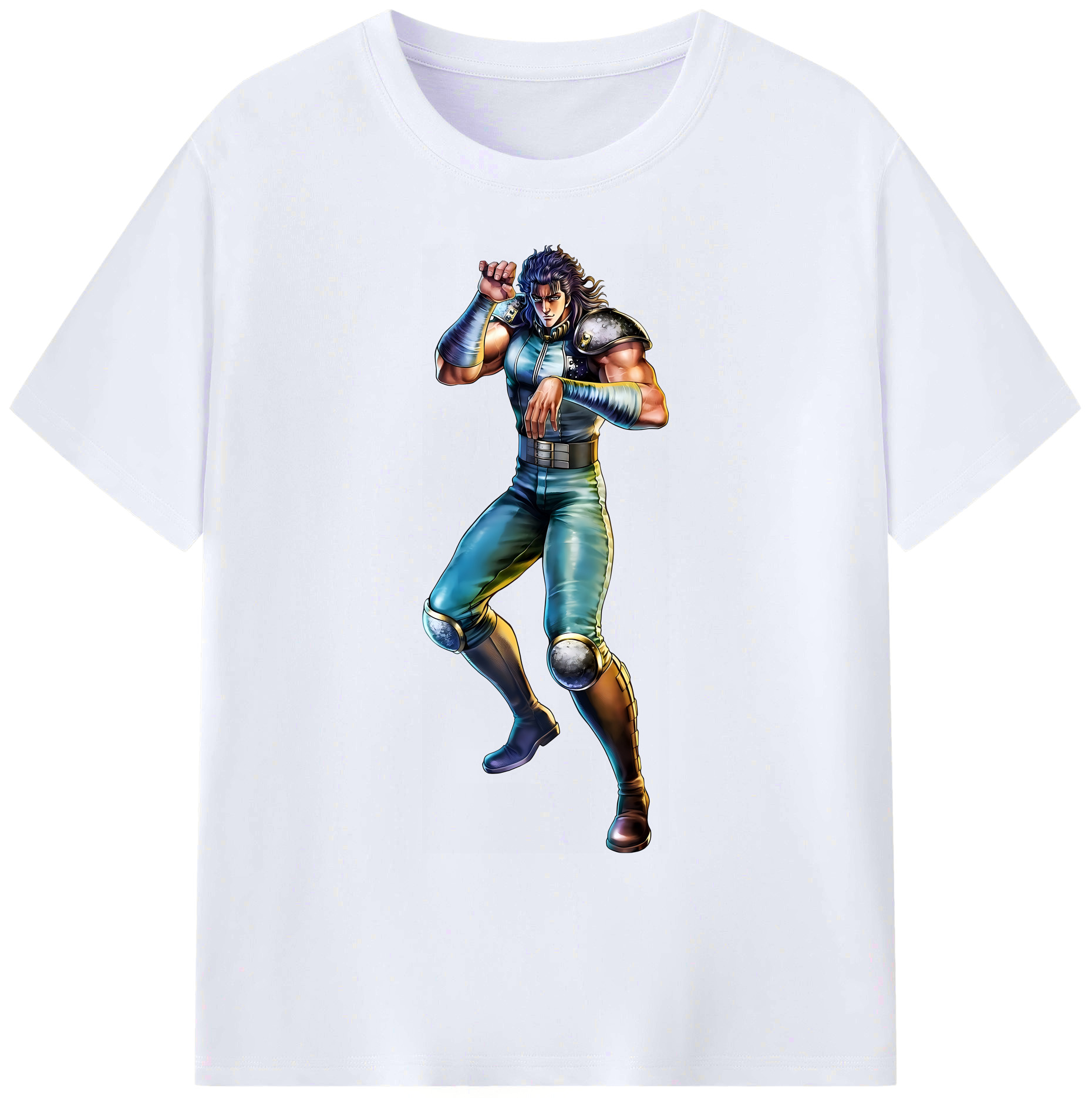 （画像用） 北斗の拳 Fist of the North Star 綿100％ メンズ半袖Tシャツ｜肌触りやわらか＆通気性
