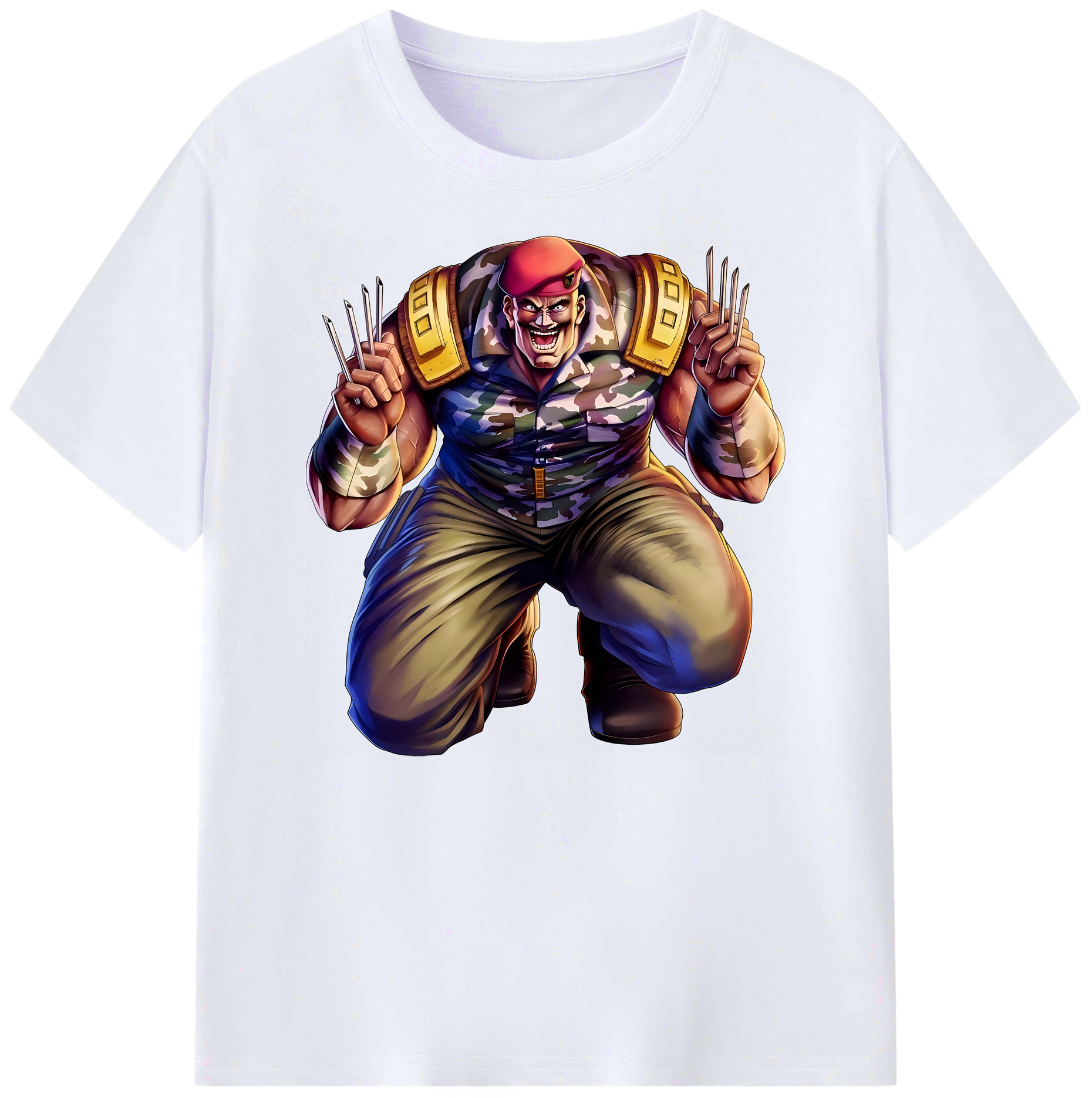 （画像用） 北斗の拳 Fist of the North Star 綿100％ メンズ半袖Tシャツ｜肌触りやわらか＆通気性