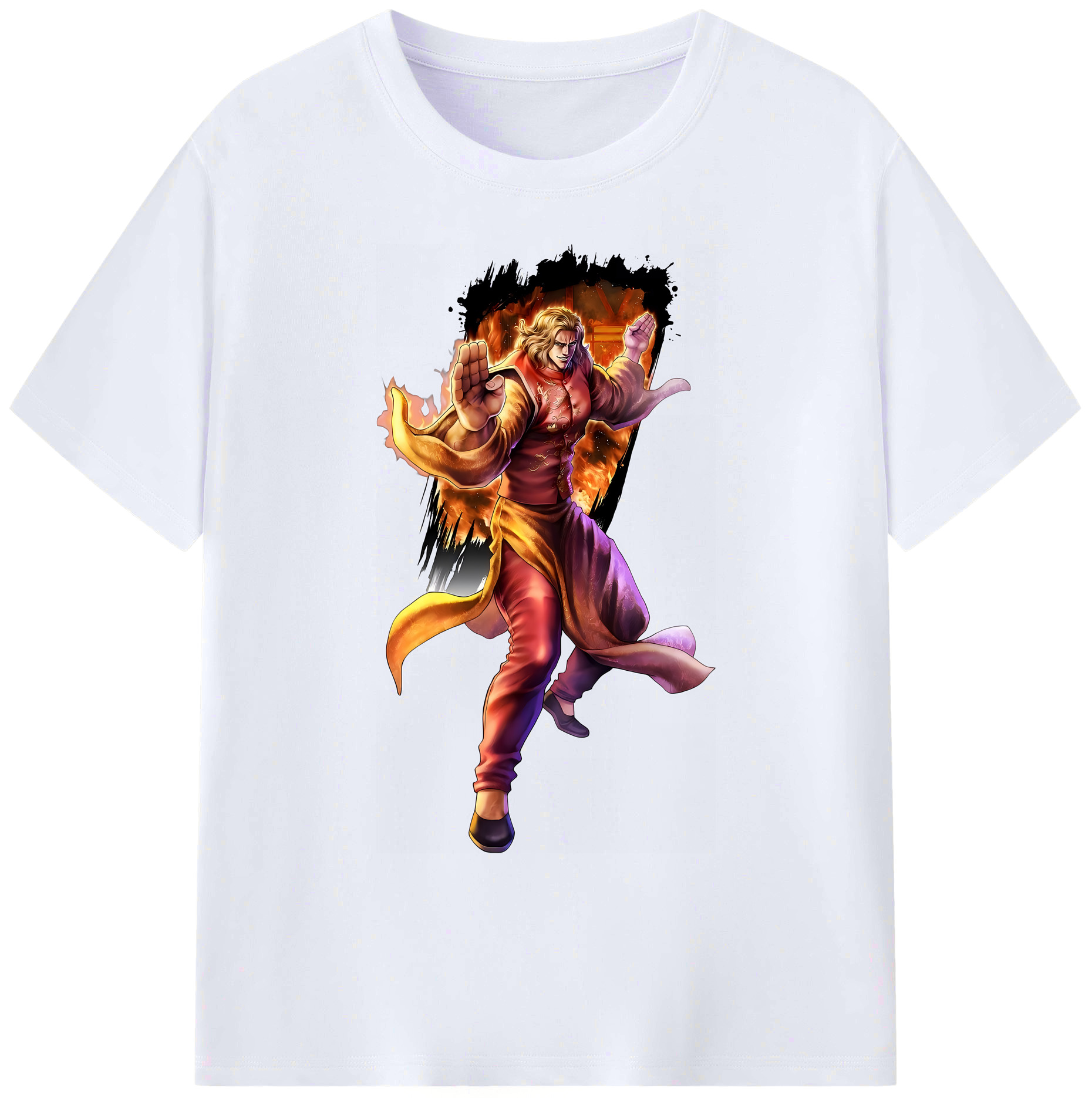 （画像用） 北斗の拳 Fist of the North Star 綿100％ メンズ半袖Tシャツ｜肌触りやわらか＆通気性