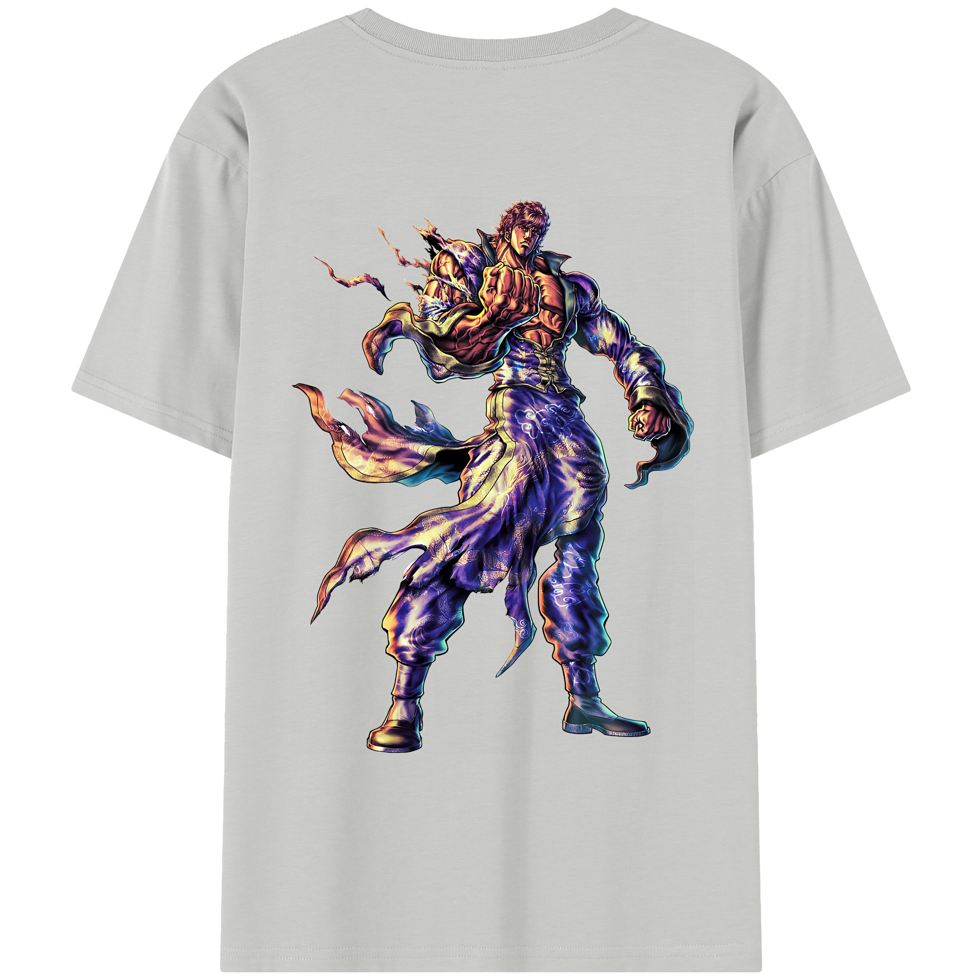 （画像用） 北斗の拳 Fist of the North Star レディース半袖Tシャツ(バックプリント)