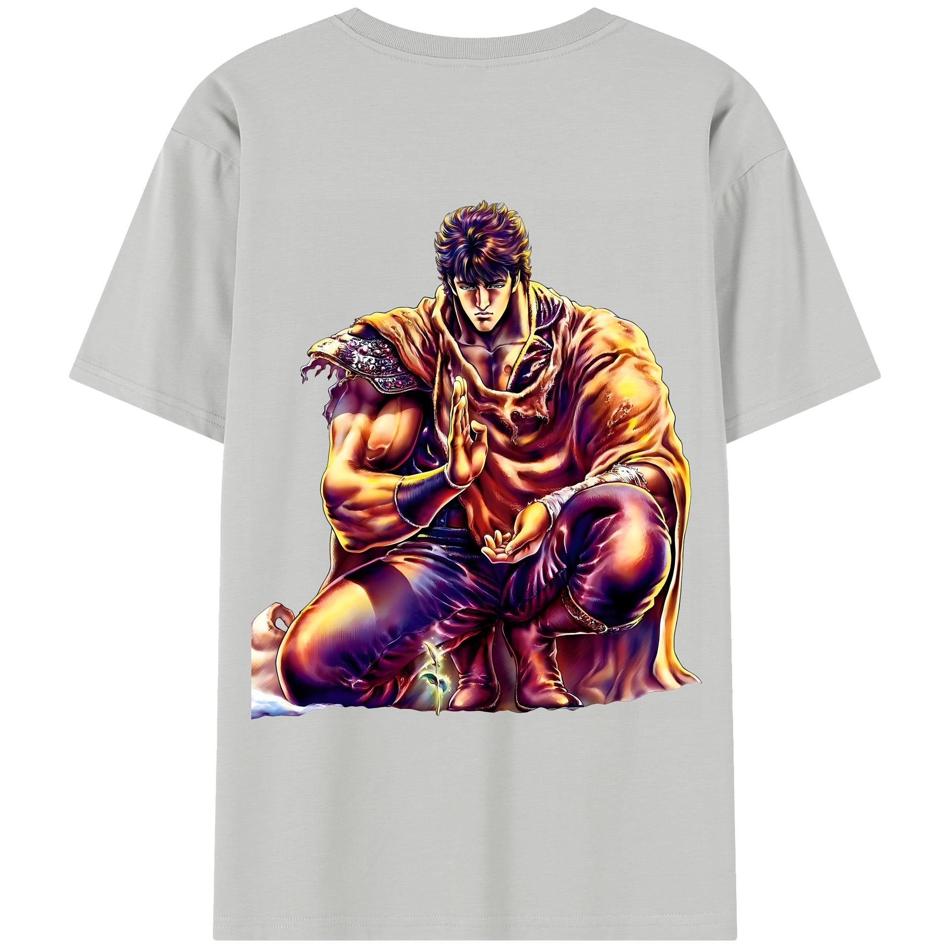 （画像用） 北斗の拳 Fist of the North Star レディース半袖Tシャツ(バックプリント)