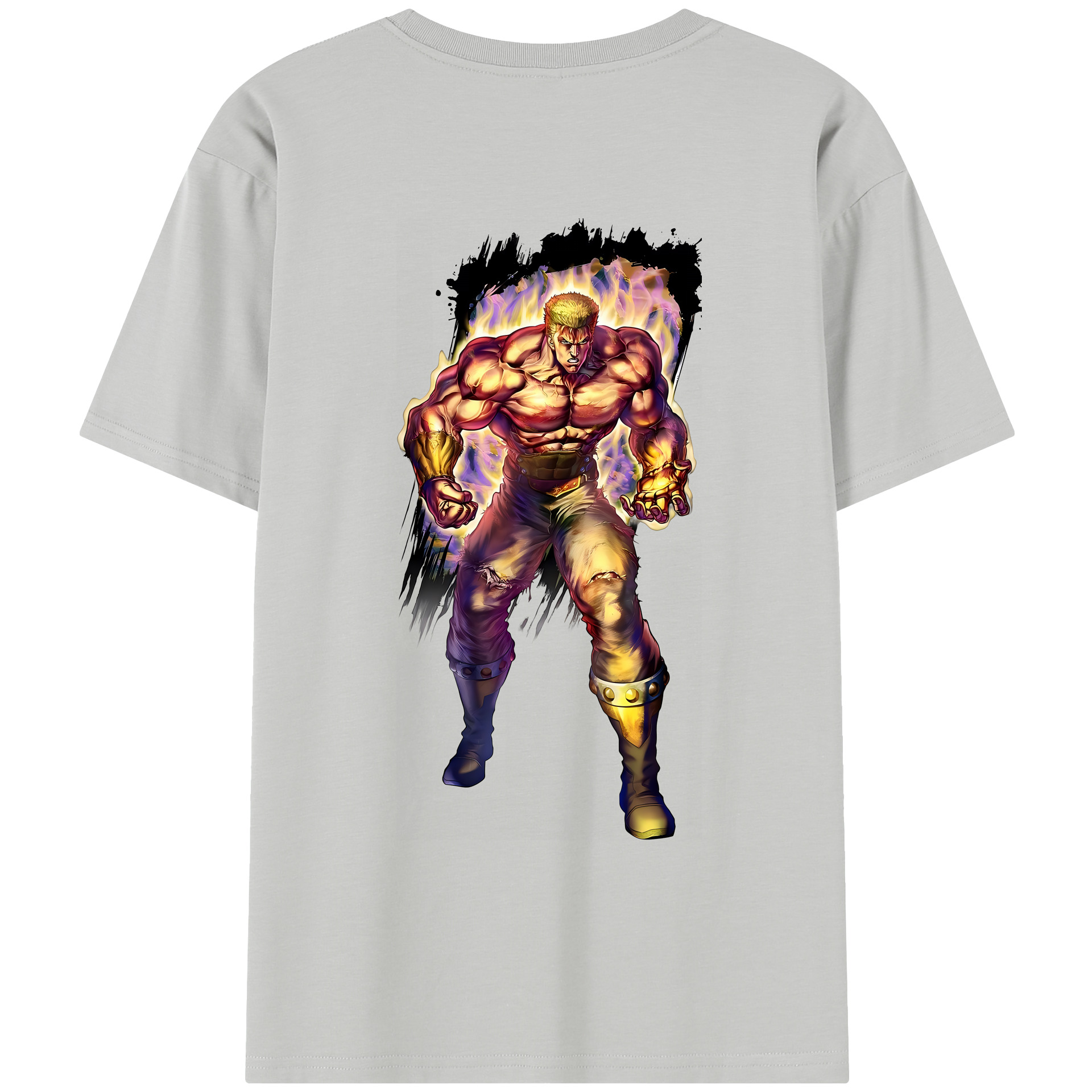 （画像用） 北斗の拳 Fist of the North Star レディース半袖Tシャツ(バックプリント)