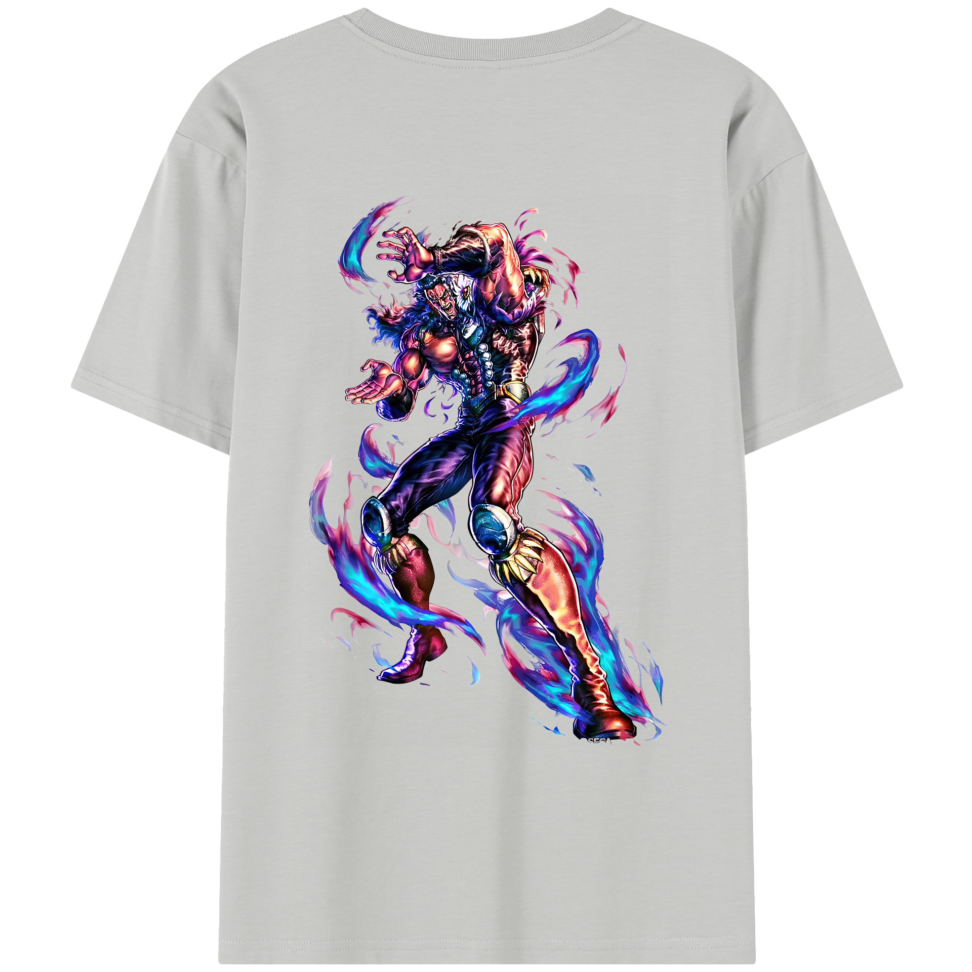 （画像用） 北斗の拳 Fist of the North Star レディース半袖Tシャツ(バックプリント)
