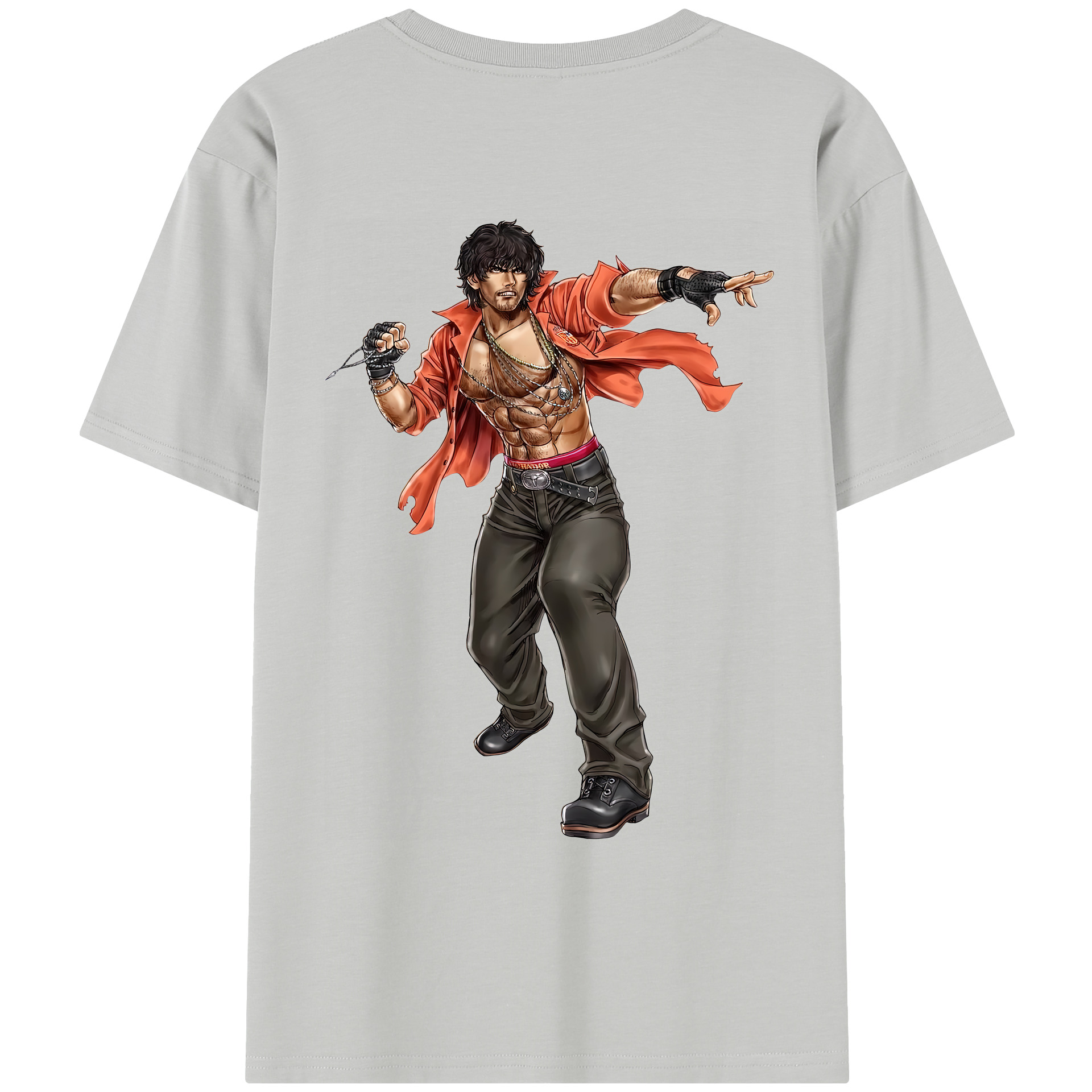 （画像用） 北斗の拳 Fist of the North Star レディース半袖Tシャツ(バックプリント)