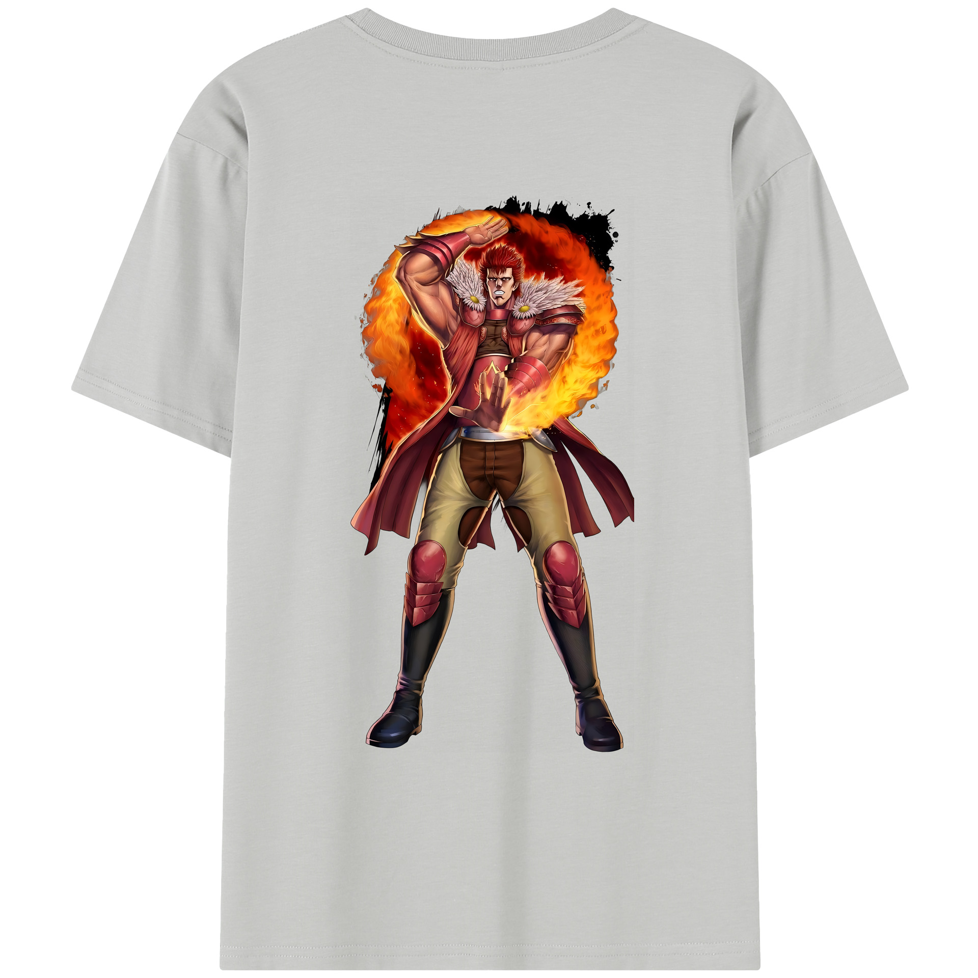 （画像用） 北斗の拳 Fist of the North Star レディース半袖Tシャツ(バックプリント)
