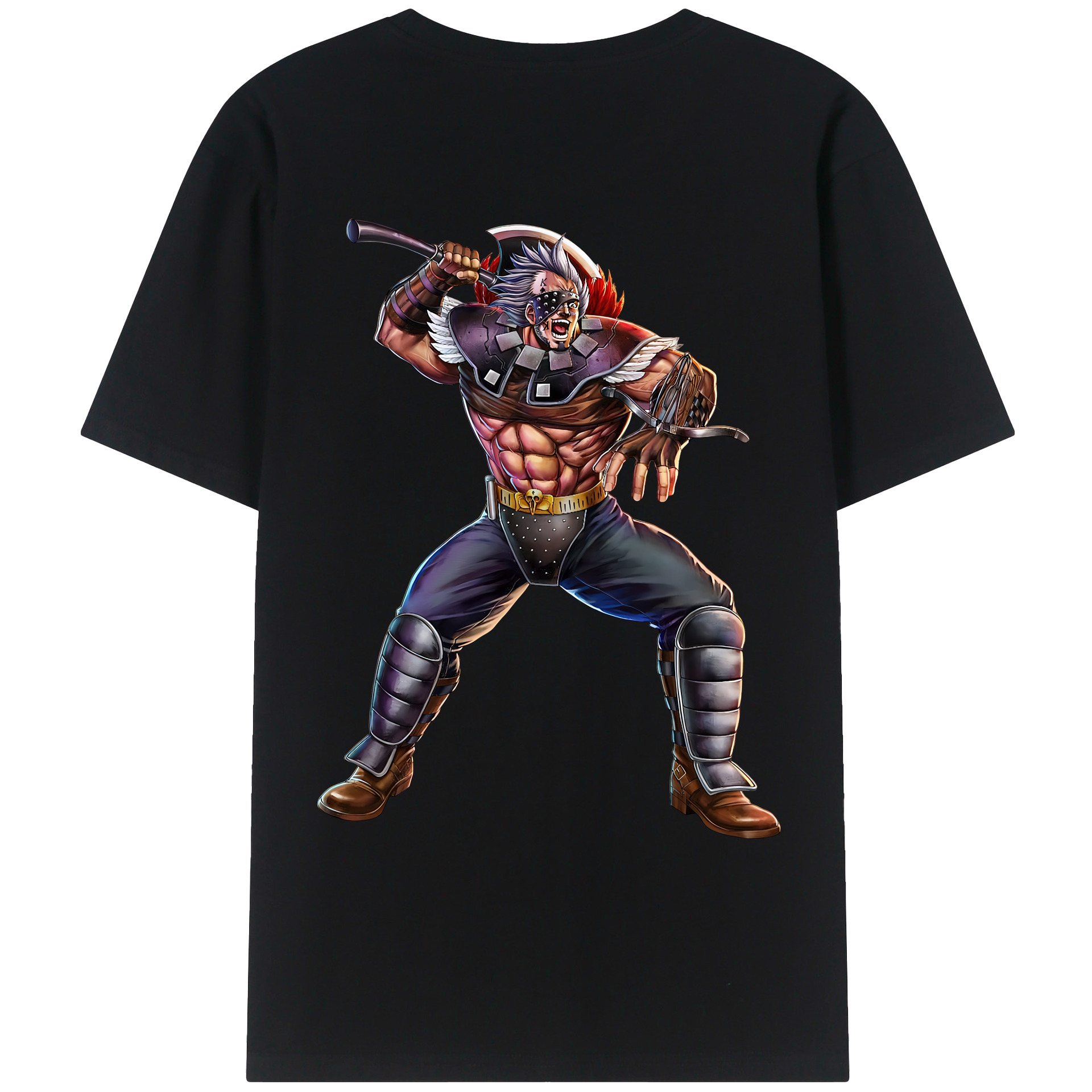 （画像用） 北斗の拳 Fist of the North Star レディース半袖Tシャツ(バックプリント)