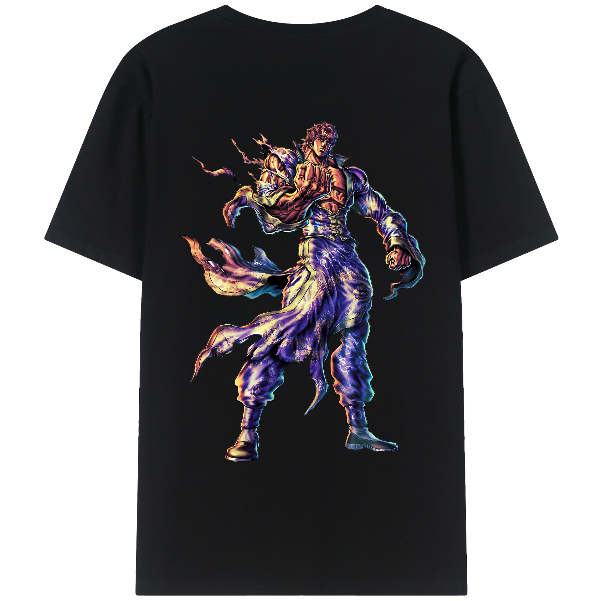 （画像用） 北斗の拳 Fist of the North Star レディース半袖Tシャツ(バックプリント)