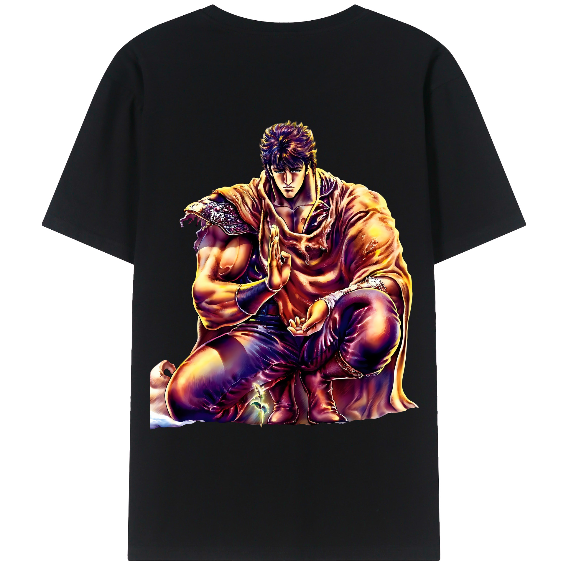 （画像用） 北斗の拳 Fist of the North Star レディース半袖Tシャツ(バックプリント)