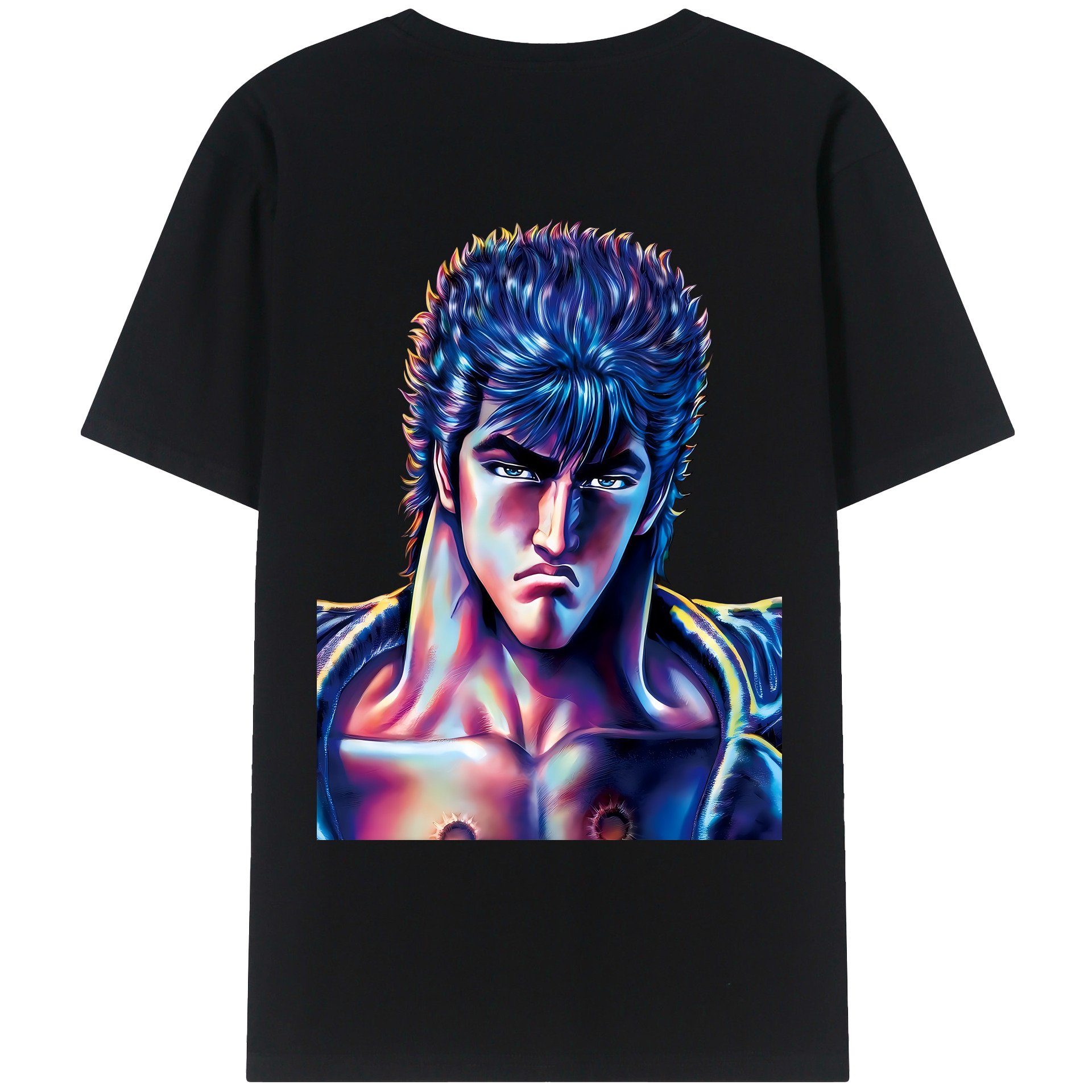 （画像用） 北斗の拳 Fist of the North Star レディース半袖Tシャツ(バックプリント)