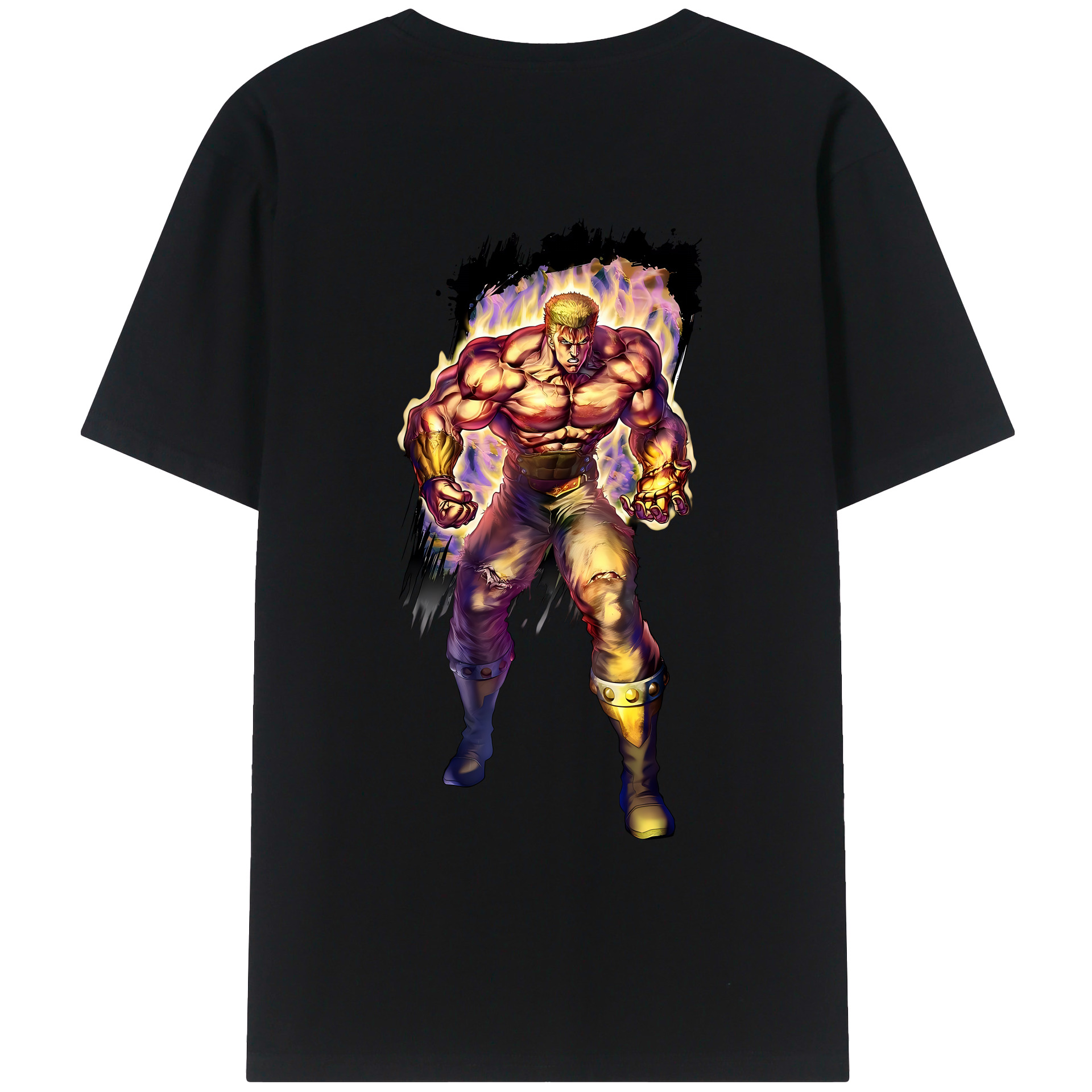 （画像用） 北斗の拳 Fist of the North Star レディース半袖Tシャツ(バックプリント)