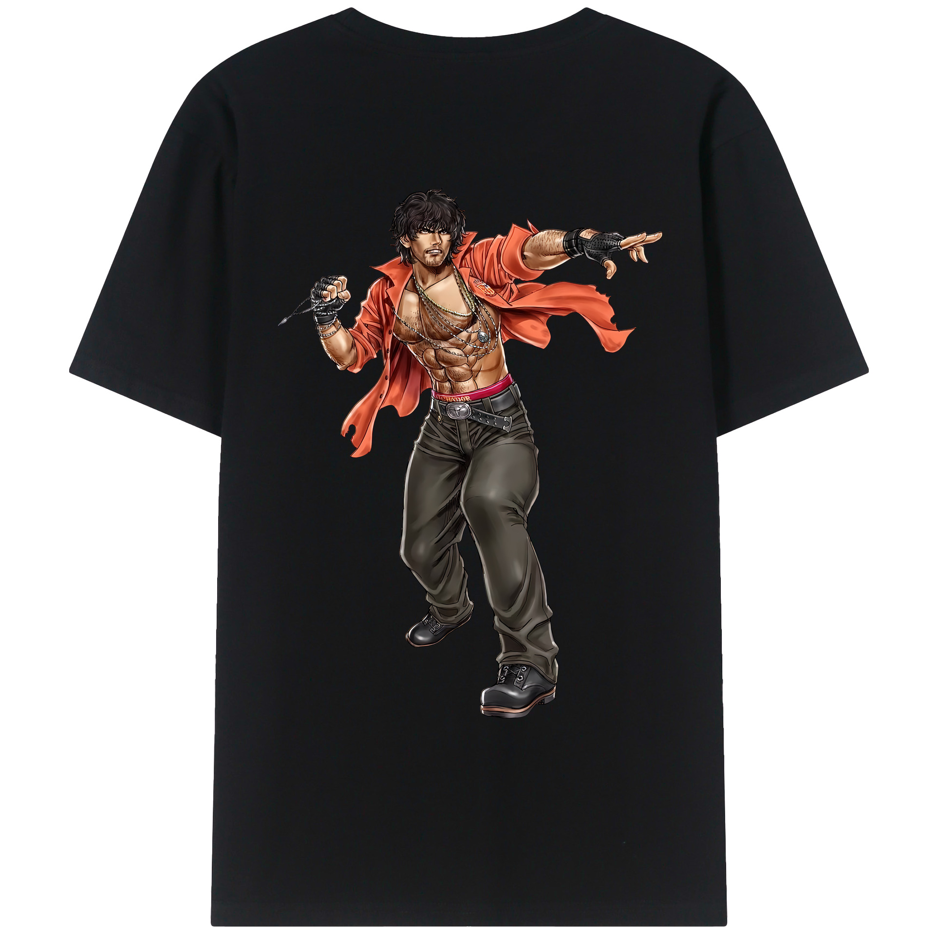 （画像用） 北斗の拳 Fist of the North Star レディース半袖Tシャツ(バックプリント)