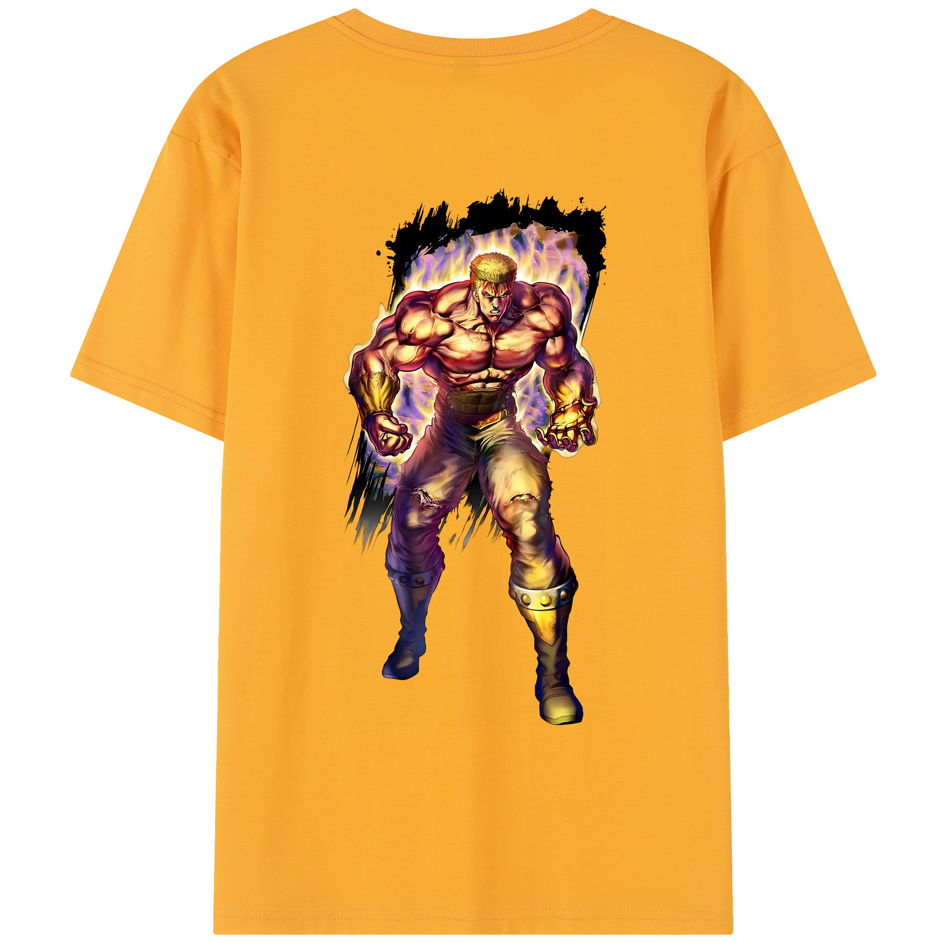 （画像用） 北斗の拳 Fist of the North Star レディース半袖Tシャツ(バックプリント)